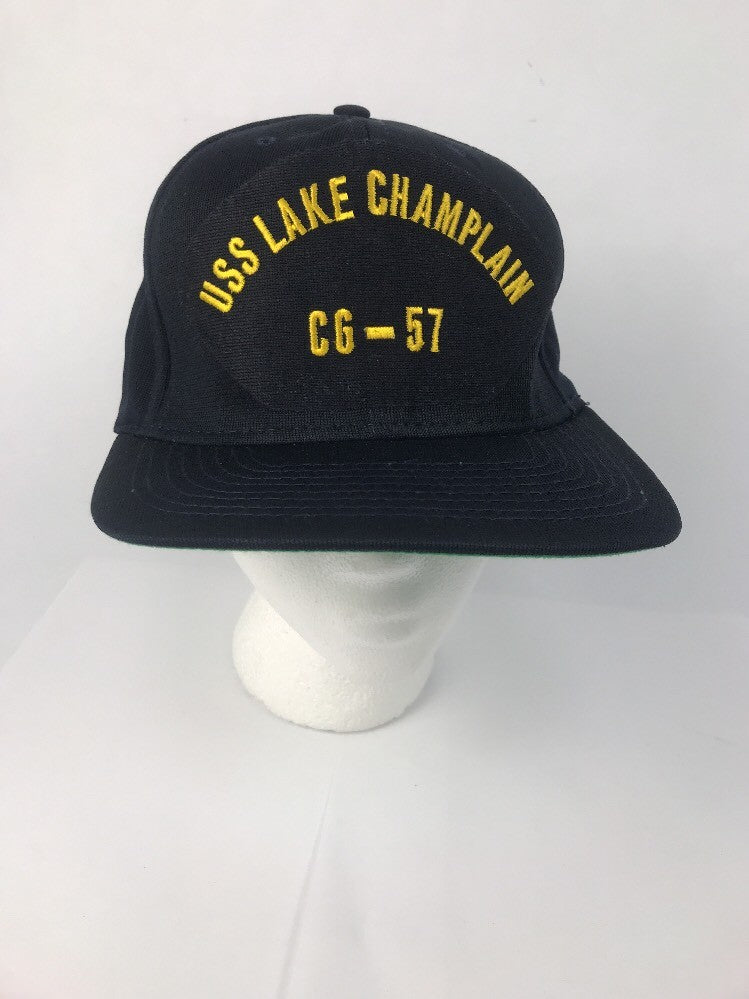 USS LAKE CHAMPLAIN CG-57 HAT NAVY SHIP TICONDEROGA CLASS GUIDED MISSILE CRUISER