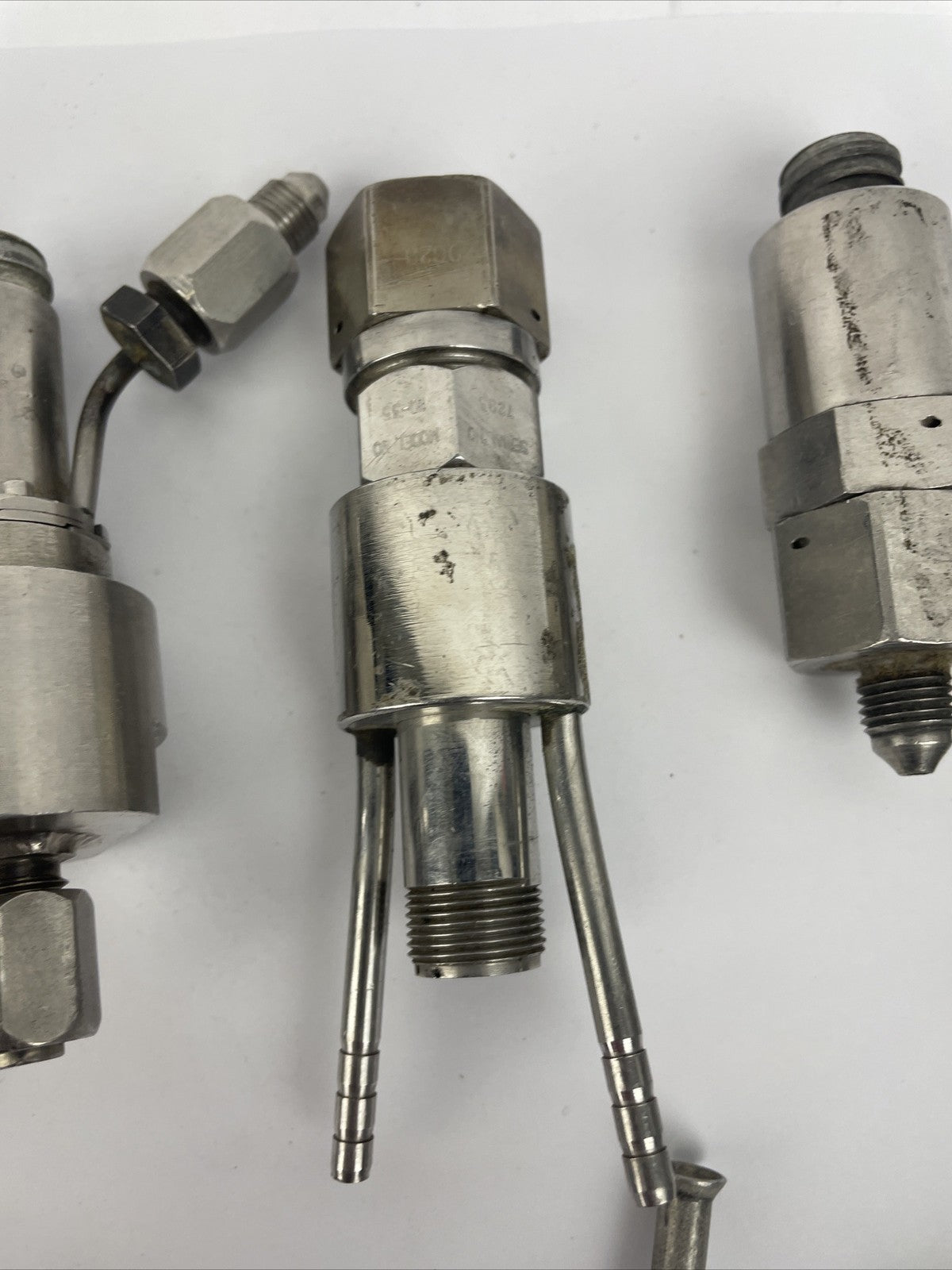 Lot of 7 stainless steel pressure transducers from assorted brands