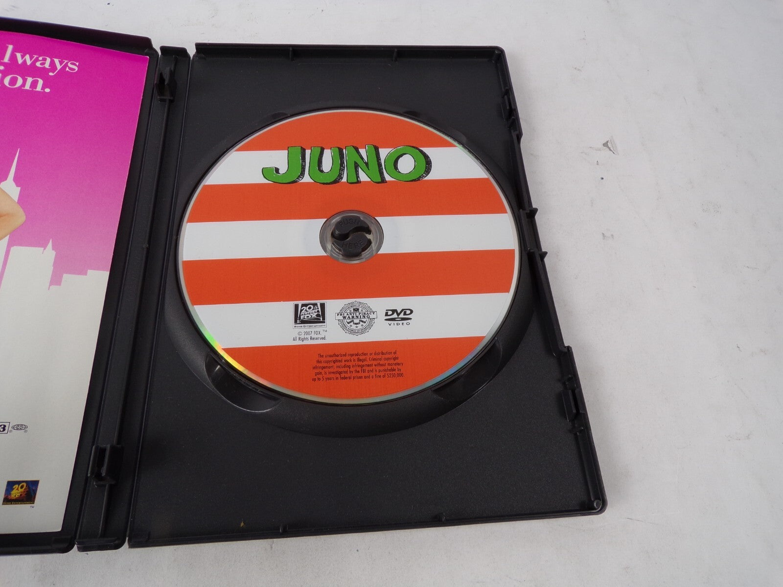 Juno A Jason Reitman Film "The Best Picture Of The Year" Ellen Page DVD Movies
