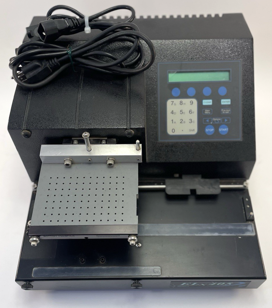 BioTek ELx405 Select CW Microplate Washer ELX405UCWVS 96/384 Well w/ Cords