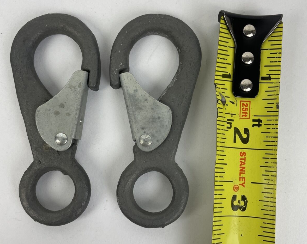 Lot of 2 x Boat Sport Utility SCA1304 Snap Hook ( 3-1/4" ) Heavy Duty Round Eye