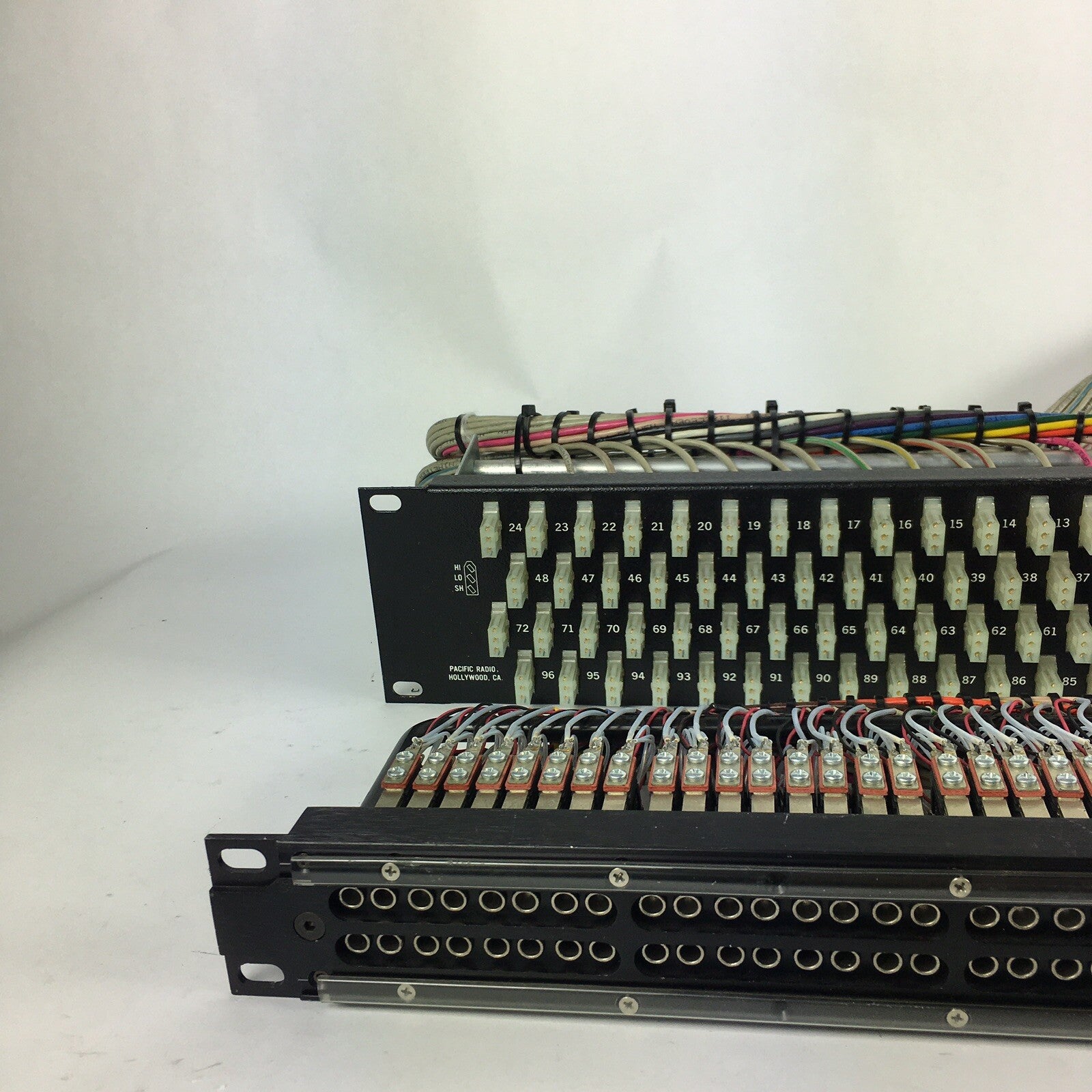 FN BLACK Rean Neutrik TT Bantam 96 Point Patch Bay Wired e3 panel 96 connectors