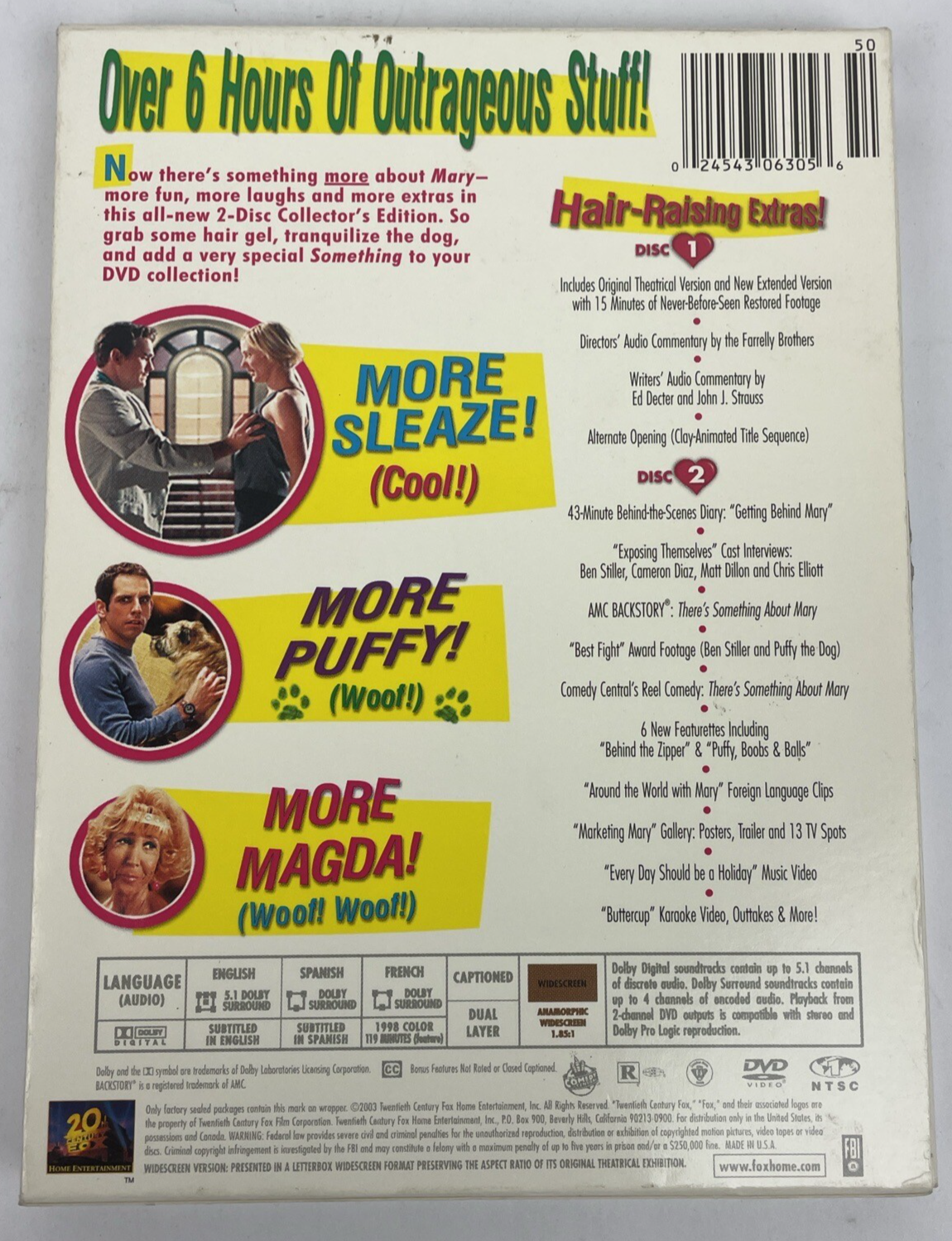 there's something more about Mary DVD Video 2003 Widescreen Collectors Edition