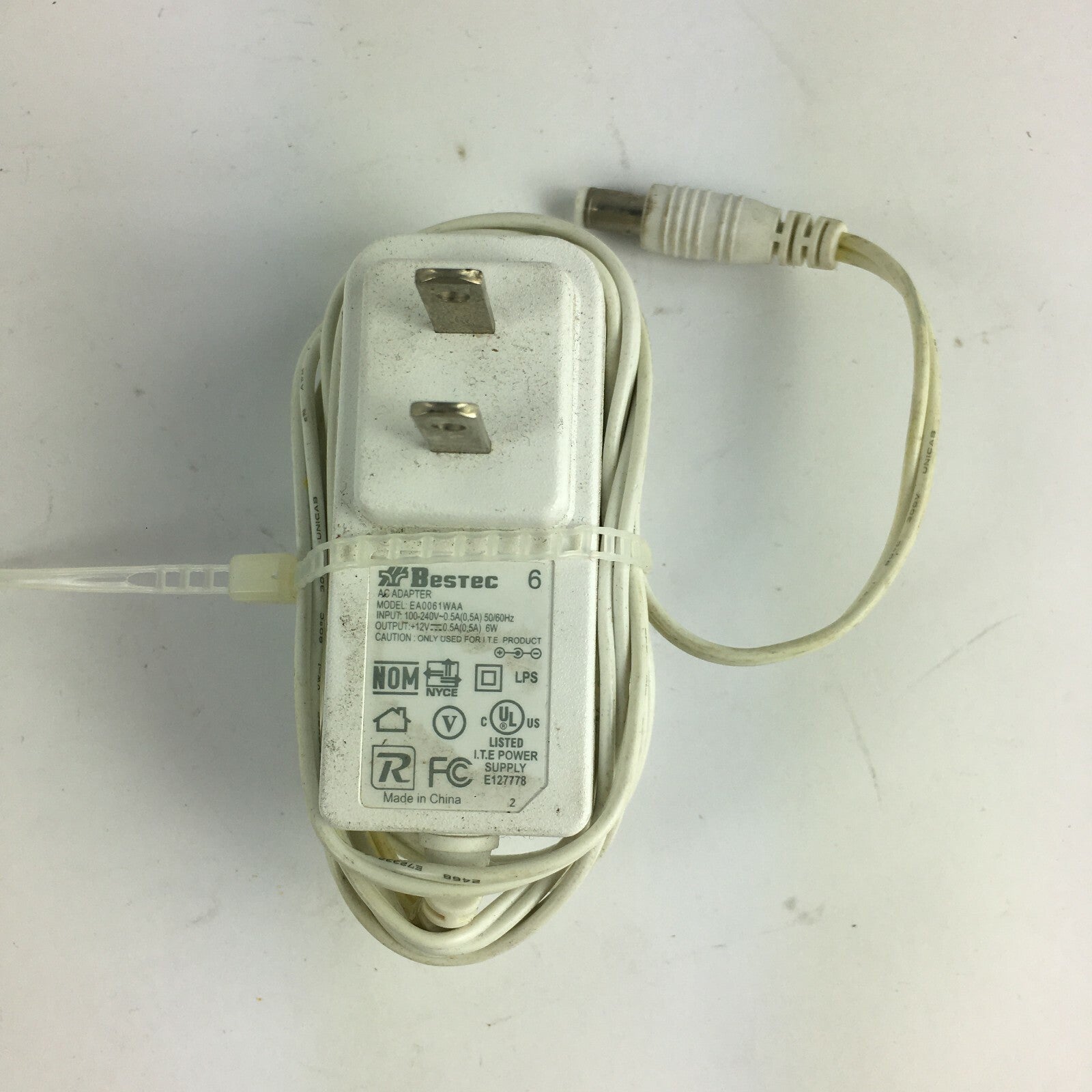 Genuine Bestec EA0061WAA Output 12V 500mA Power Supply Adapter A11