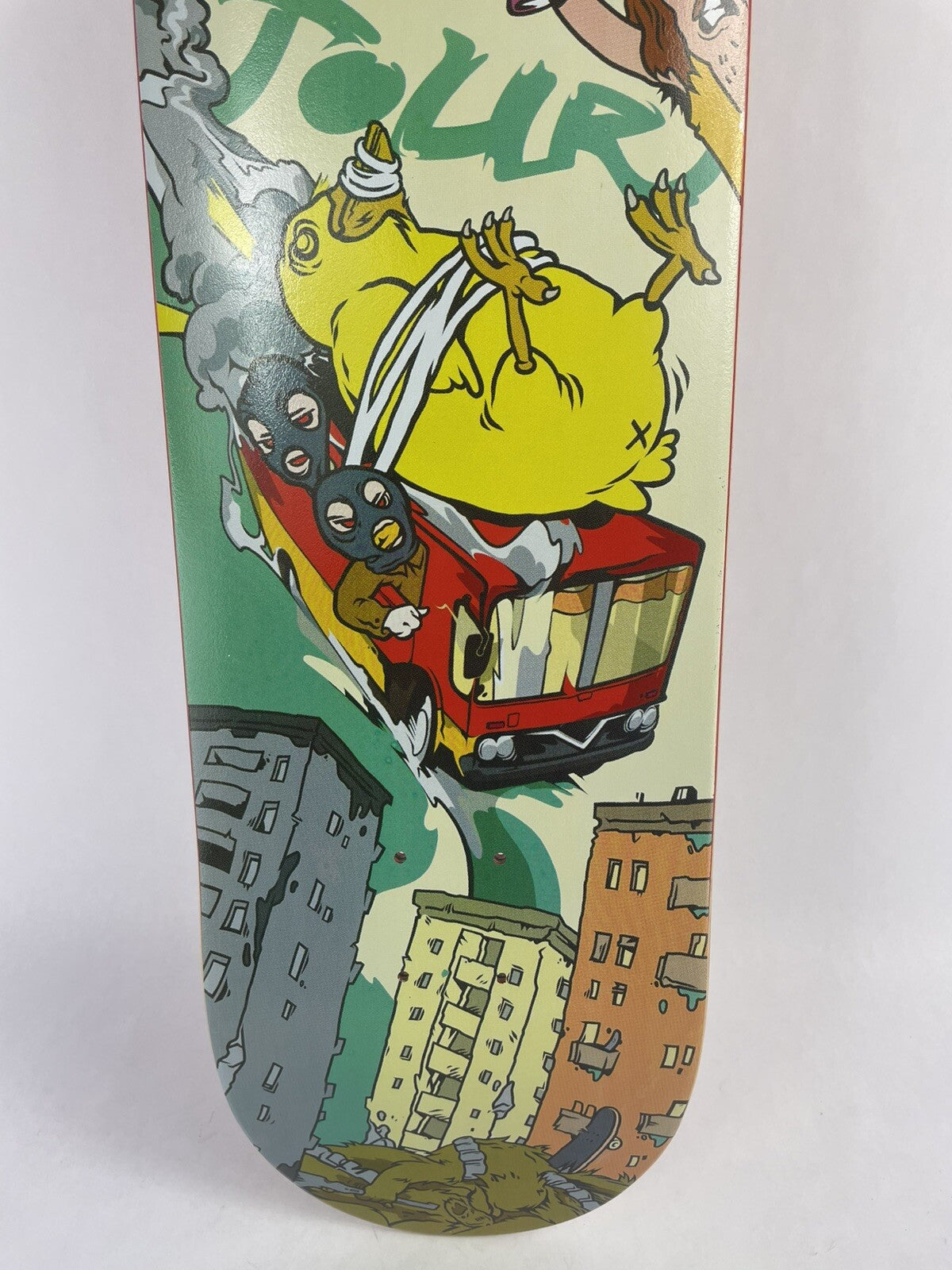 Mild Skateboards Hypnotoad The End Is Near rare 8-inch hard rock maple skateboard deck.