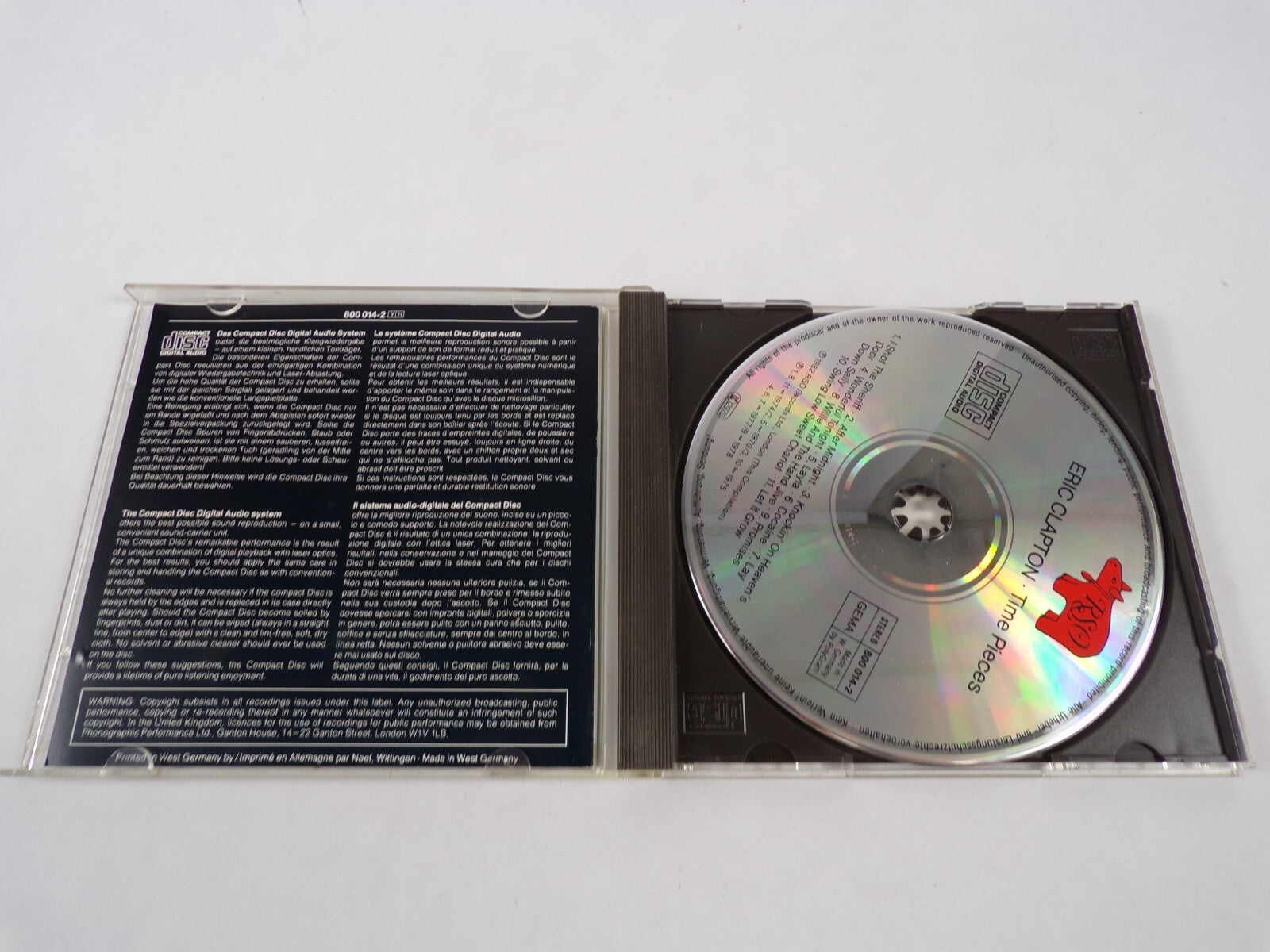 The Best Of Eric Clapton Time PiecesI Shot Me Sheriff After Midnight CD#27