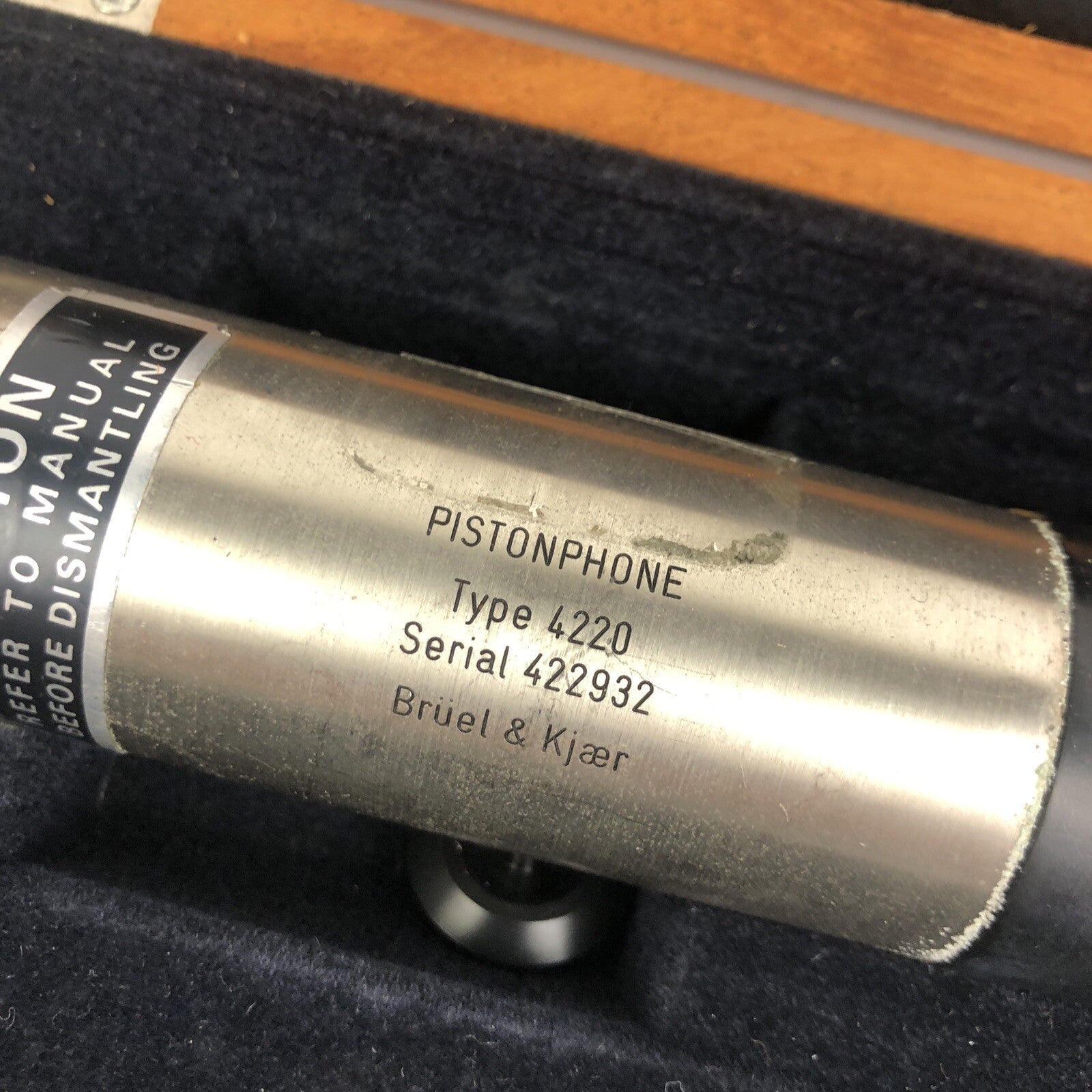 Bruel & Kjaer 4220 Barometer Pistonphone Sound Calibration Equipment Denmark