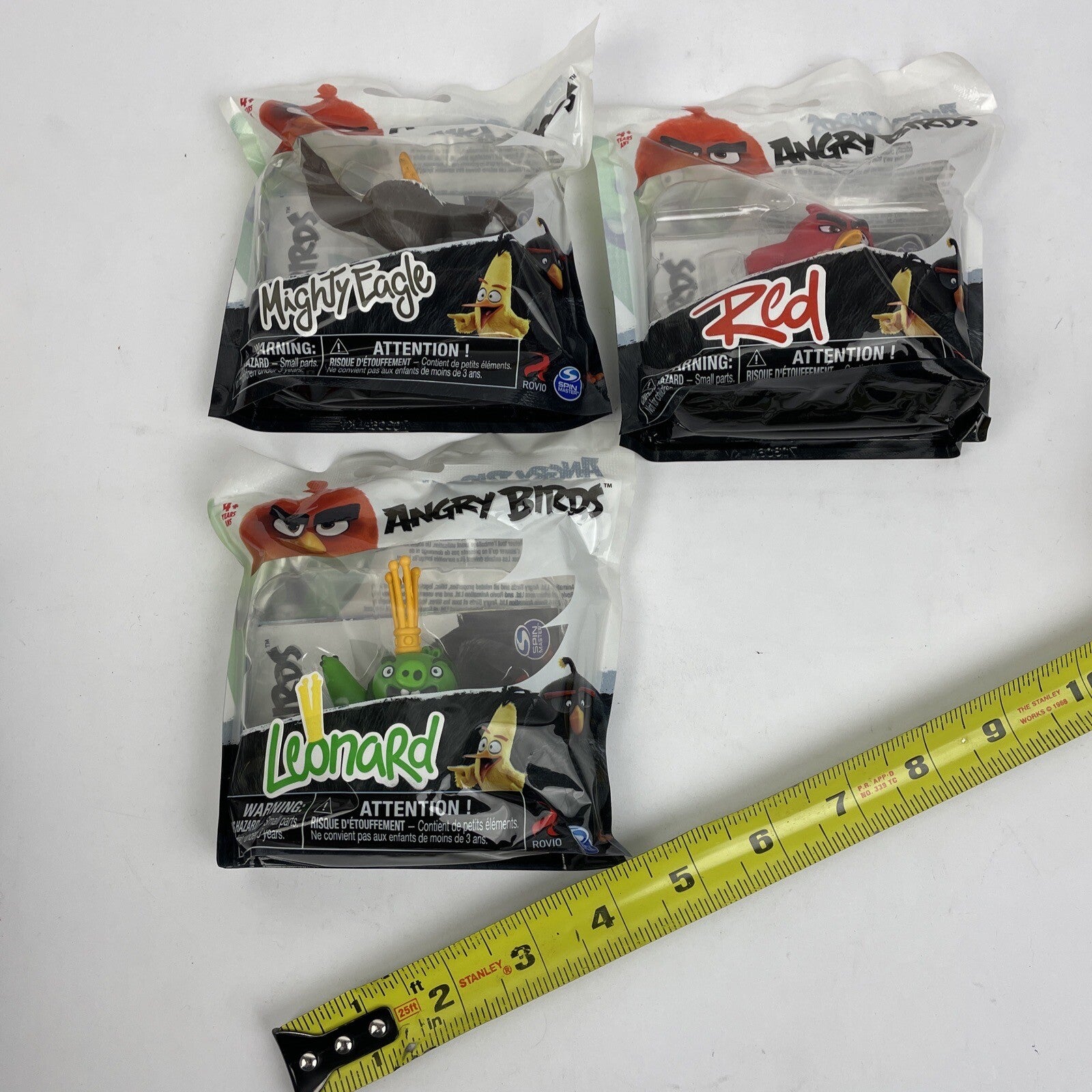 3 x Rovio Tiny Toppers ANGRY BIRDS Character Figures RED, Terrence, Mighty Eagle