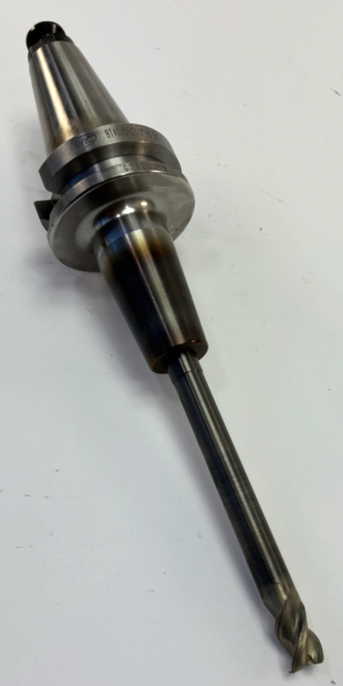 Techniks SYIC 39114 BT40 1/2" Shrink Fit Holder 3.54" 25K w End Mill