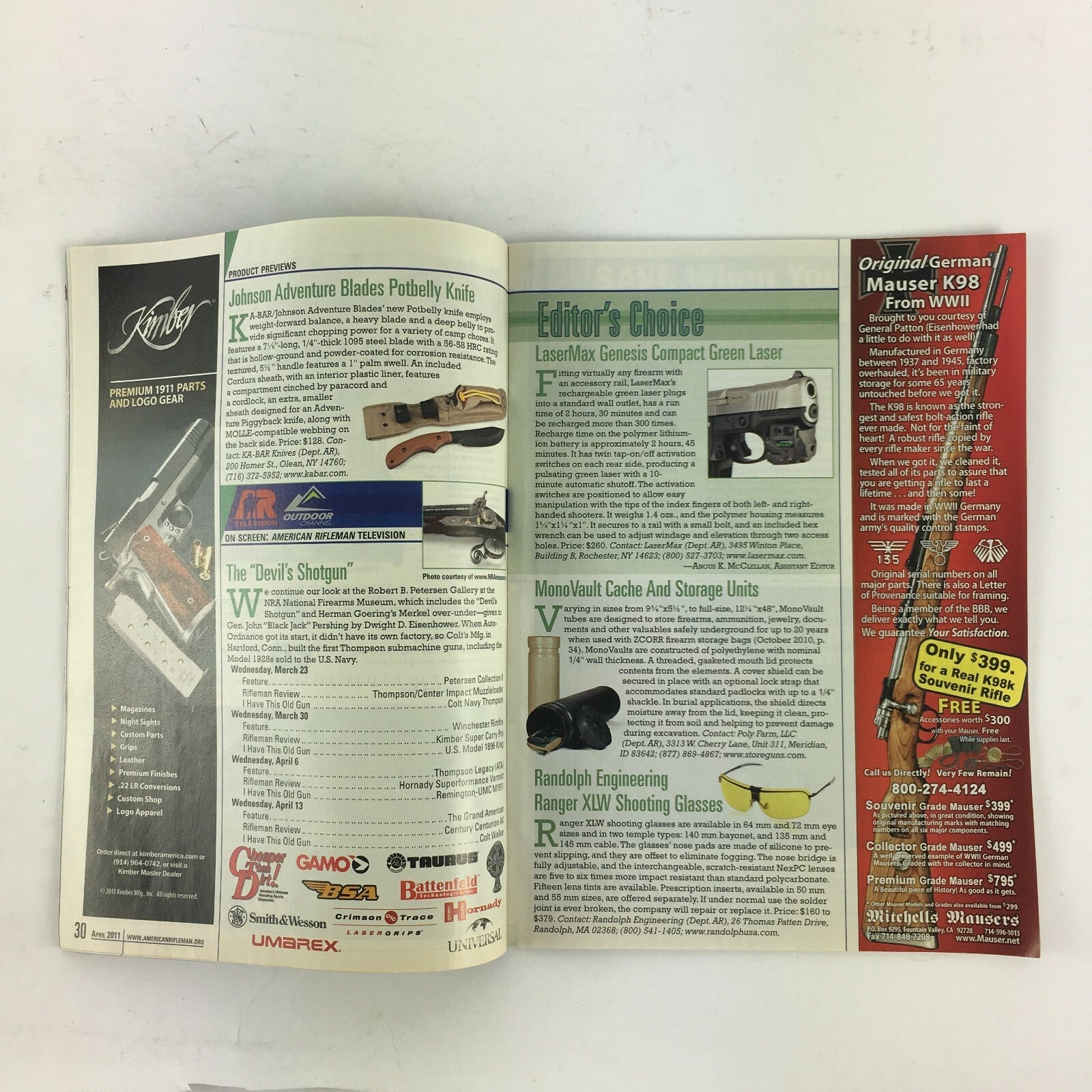 April 2011 American Rifleman Magazine Top Picks The Greatest Pistol in the World