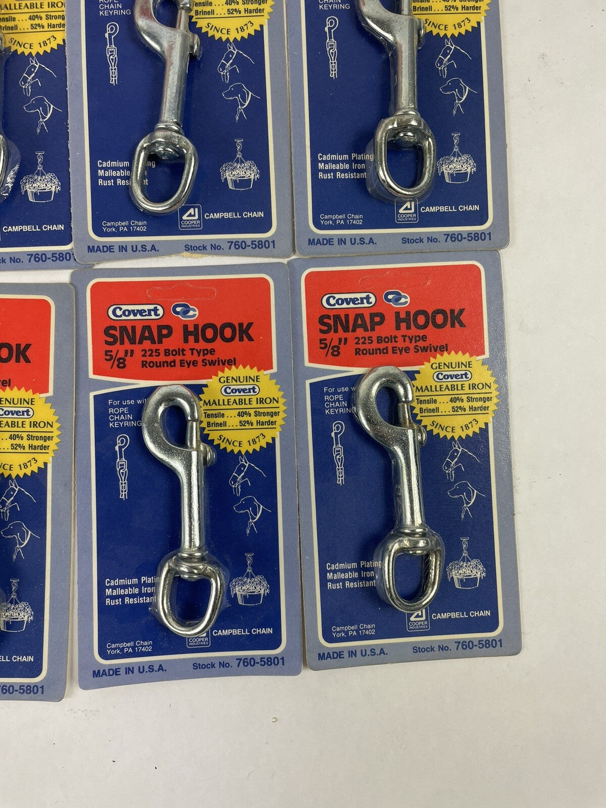 Campbell Bolt Swivel Round Eye 4 In. 7605801 Snap 225 Bolt type (Pack of 10)