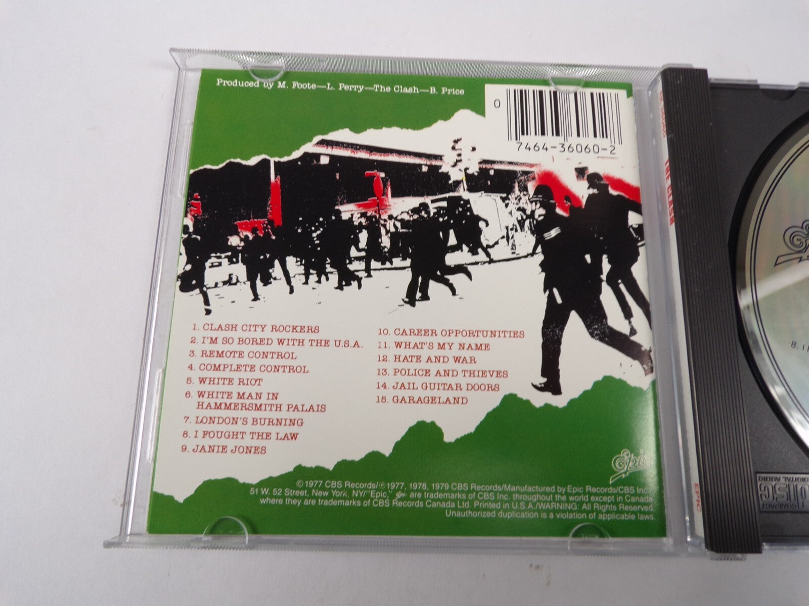 The Clash Clash City Rockers Remote Complete Control Janie Jones CD#56