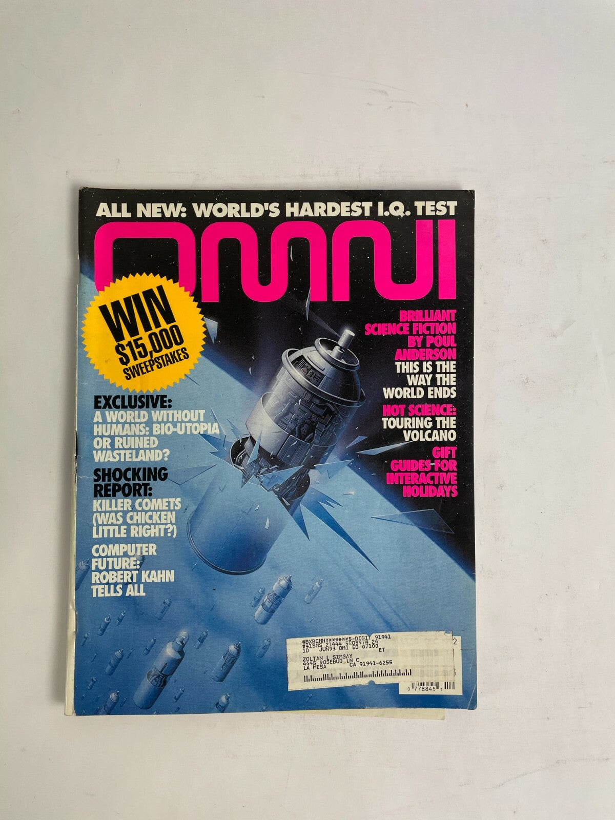 June 1993 Omni Magazine Brilliant Science Fiction By Poul Anderson Interactive