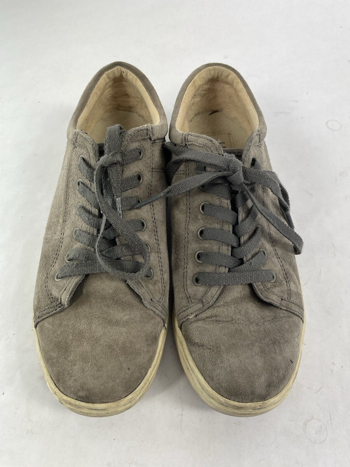 UGG 1005484 Women's 7.5 Tomi Lace Up Gray Suede Trainers Waterproof Sneakers