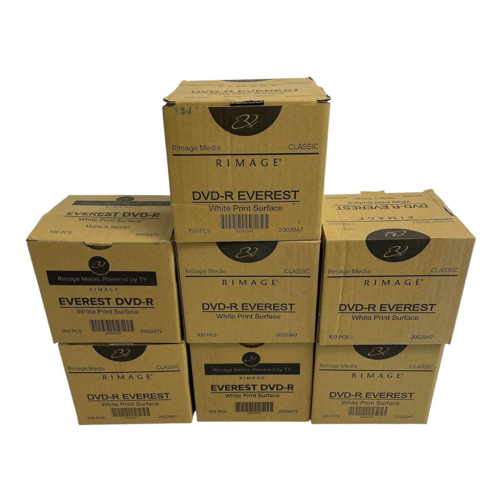 7 x 100 - New Rimage Everest White PrinWhite Surface Thermal DVD-R 2002047