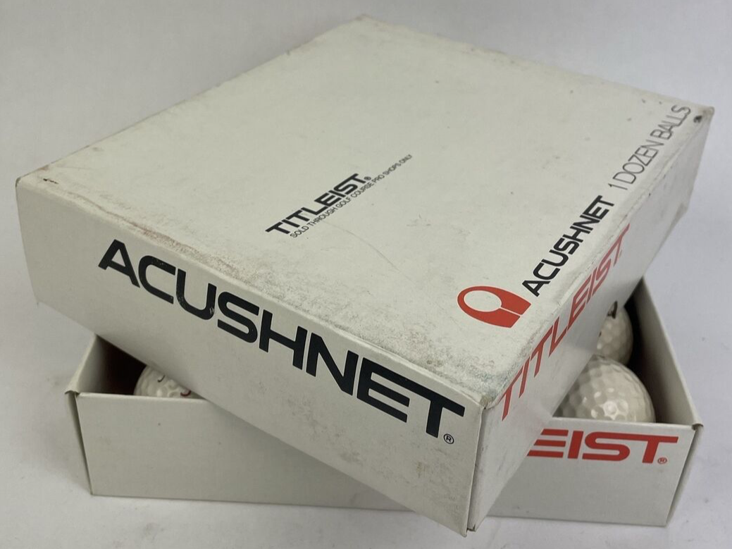 Titleist by Acushnet 1 Dozen Golf Balls Acushnet 12 x Balls W Original Box vntg