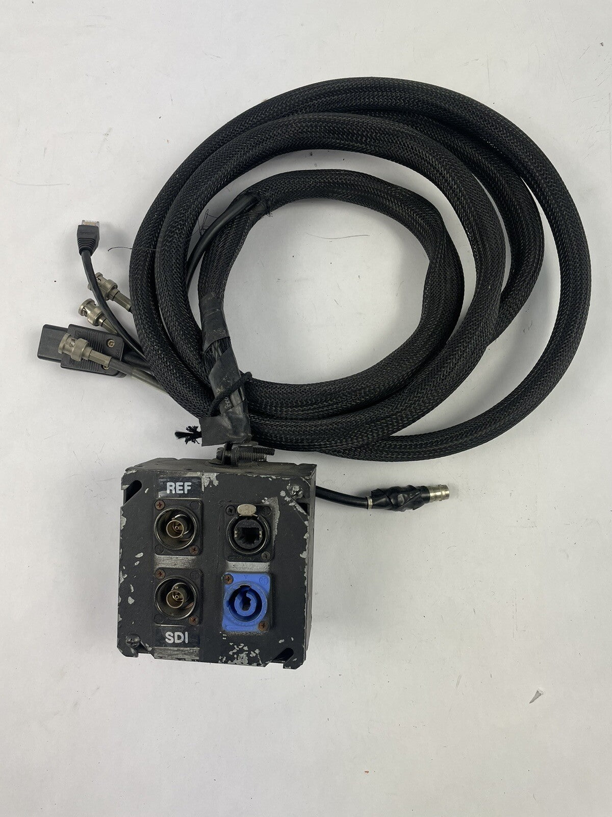 Breakout box Audio Snake 4 inputs Neutrik powerCON 20A EtherCon RJ45 BNC #A