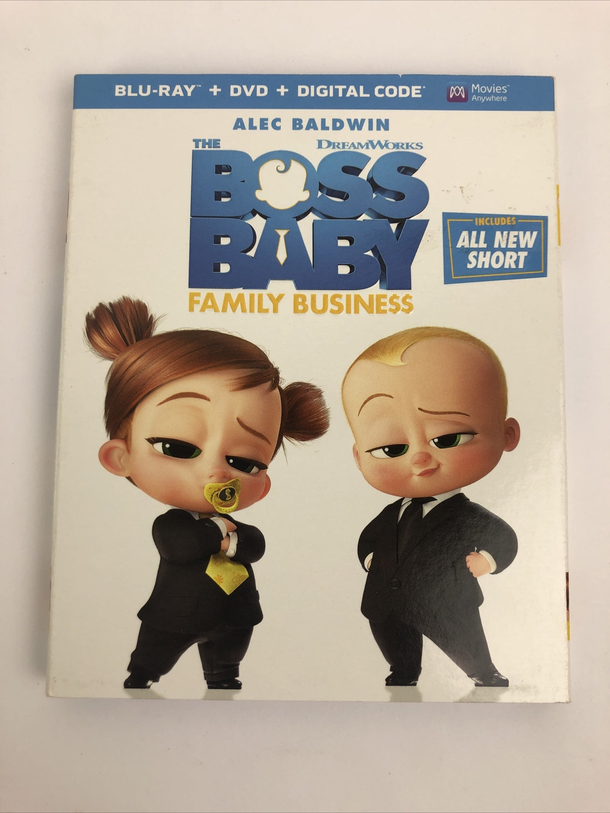 The Boss Baby Family Business 2021, Blu-ray+DVD+Digital Code, New Factory Sealed