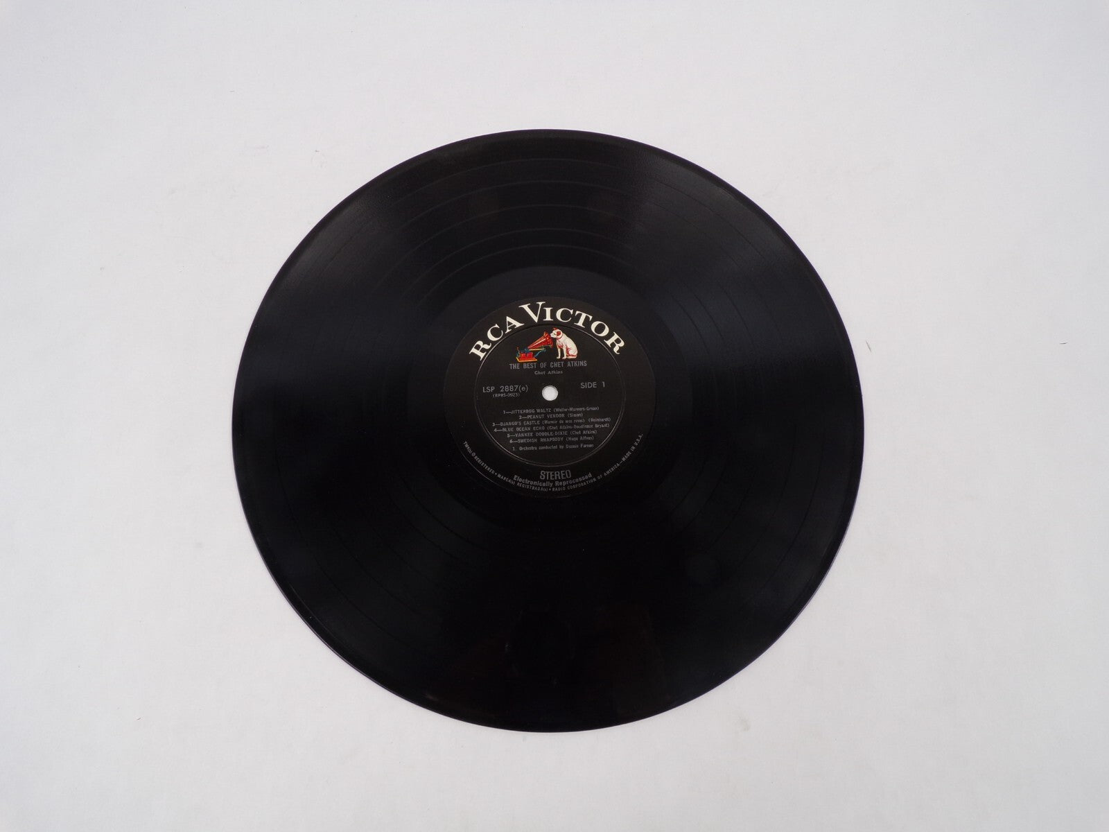 The Best Of Chet Atkins RCA Victor Swedish Rhapsody Peanut Vinyl Record