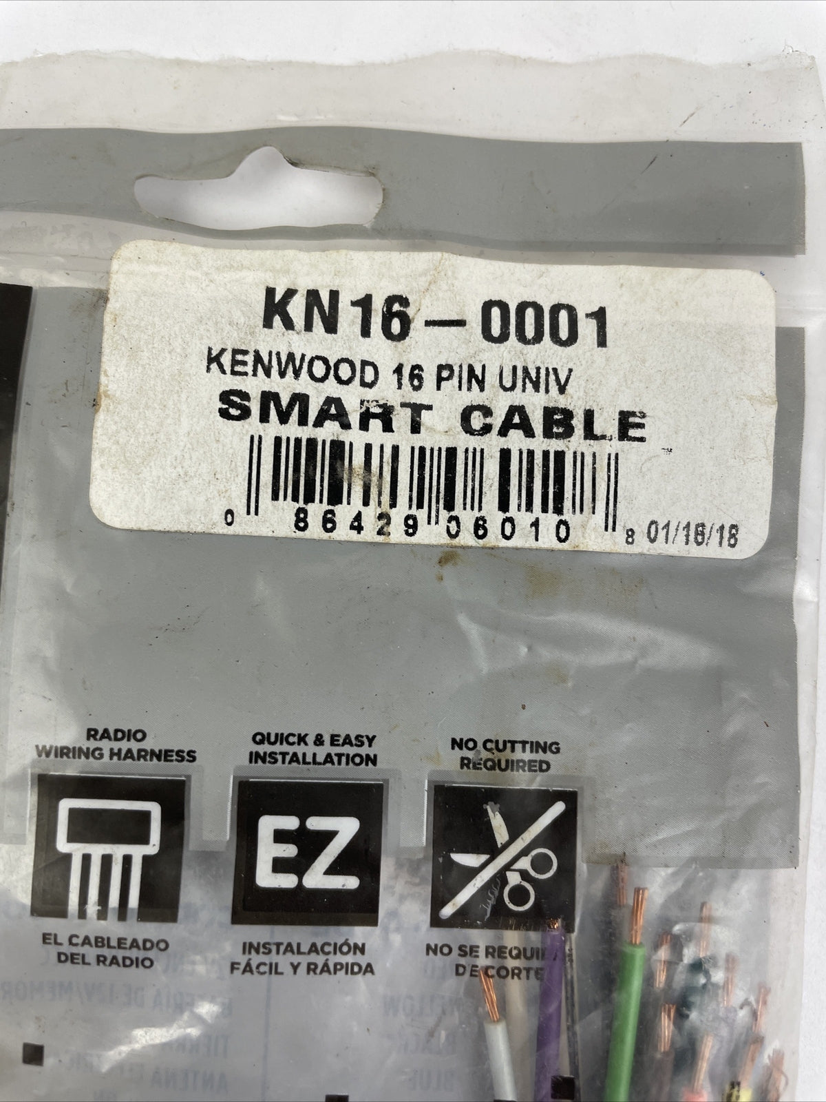 METRA Turbo smart Cable Wire Harness Adapter 16-Pin For Kenwood Radios - NEW