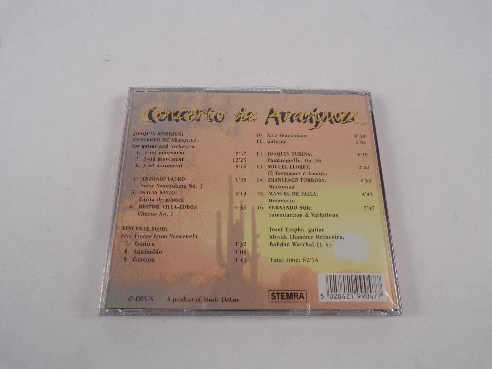 Concerto De Araryuez Rodrigo Converto De Aranjuez De Falla Turina Sor Ant CD#2