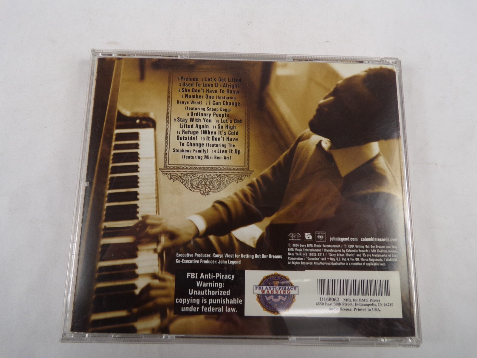 John Legend Get Lifted Prelude Live It Up So High Refuge Alright CD#57
