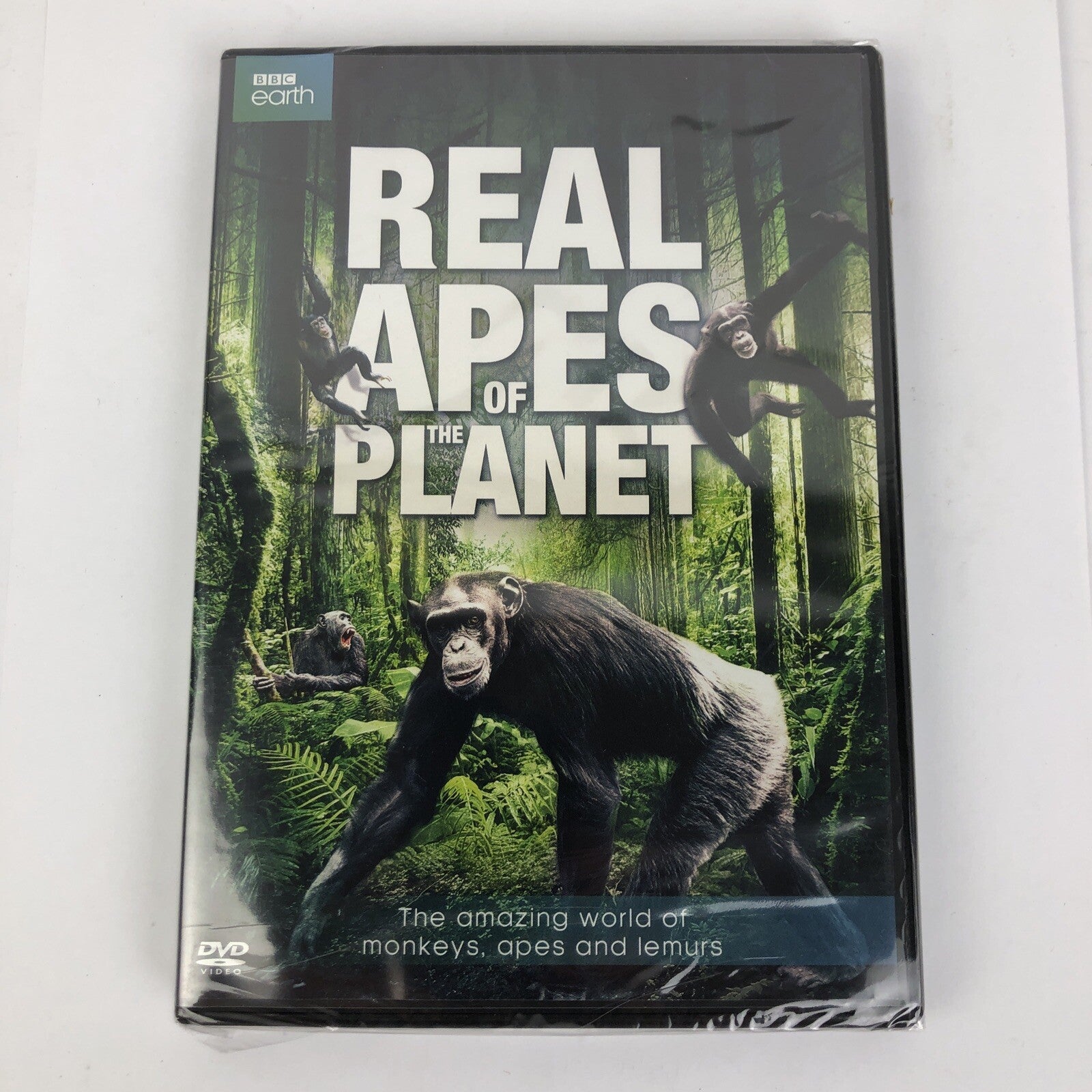 BBC Earth Real Apes of the Planet (DVD 2017, Widescreen, 180 minutes, Not Rated)