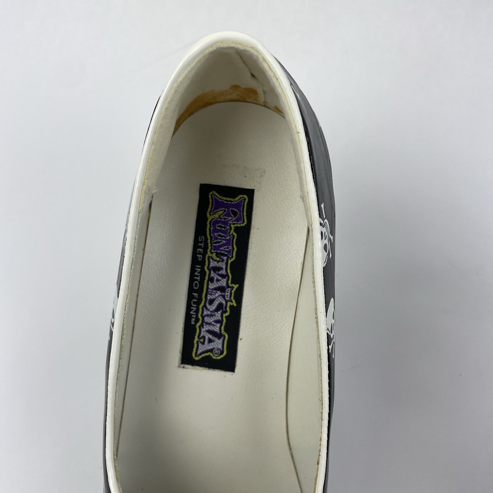 FUNTASMA by PLEASER WHT SKULL Open Toe High Heels Goth/Punk/Cosplay Size 8 US