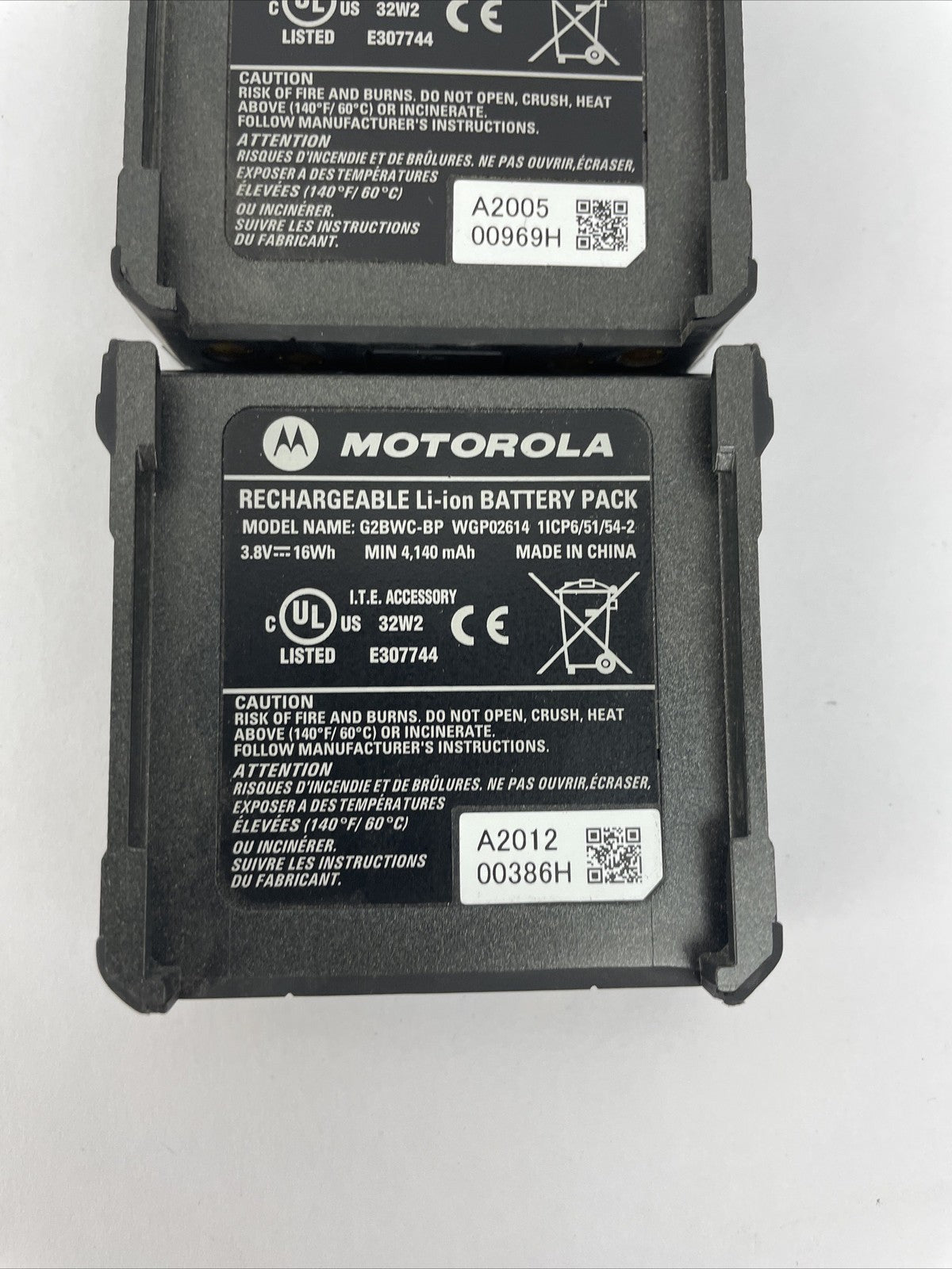 OEM MOTOROLA G2BWC-BP WGP02614 Li-lon Rechargeable Battery For Motorola V300