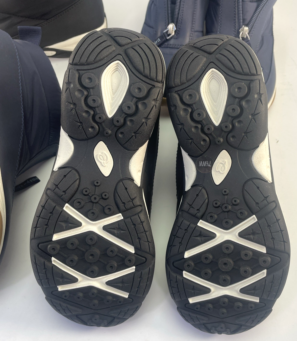 4 x Easy Spirit Wistar Outdoor Comfy Ankle Booties Shoes Blue Black US 7.5 W
