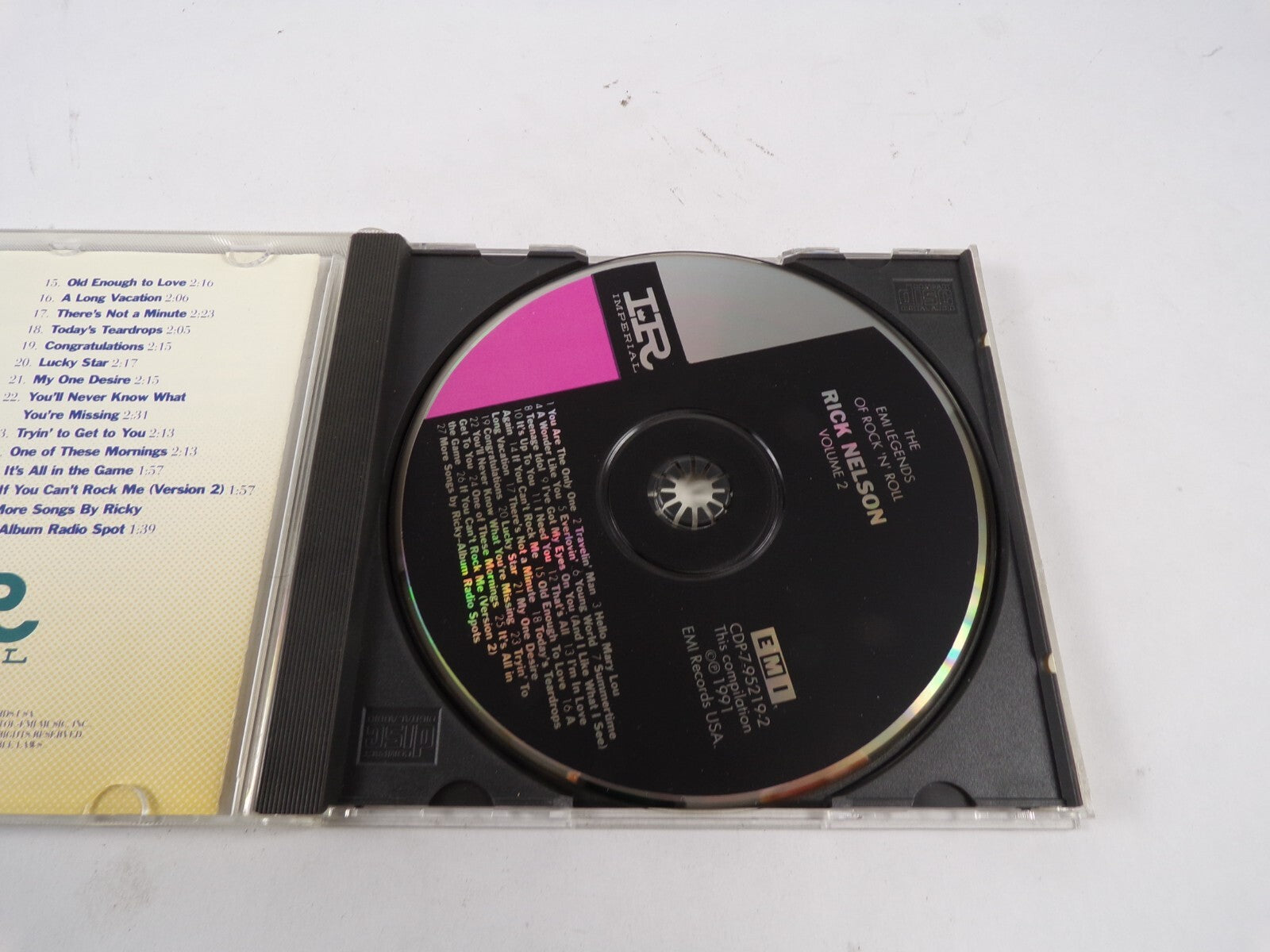 The Best Of Rick Nelson Volume Two Rock N Roll Series Emi Legends of CD#39