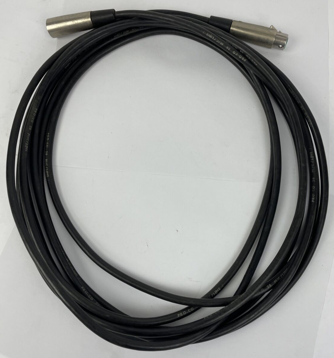 SWITCHCRAFT XLR Microphone Cable Male To Female 3-Pin Mic Audio Lead 20ft Black