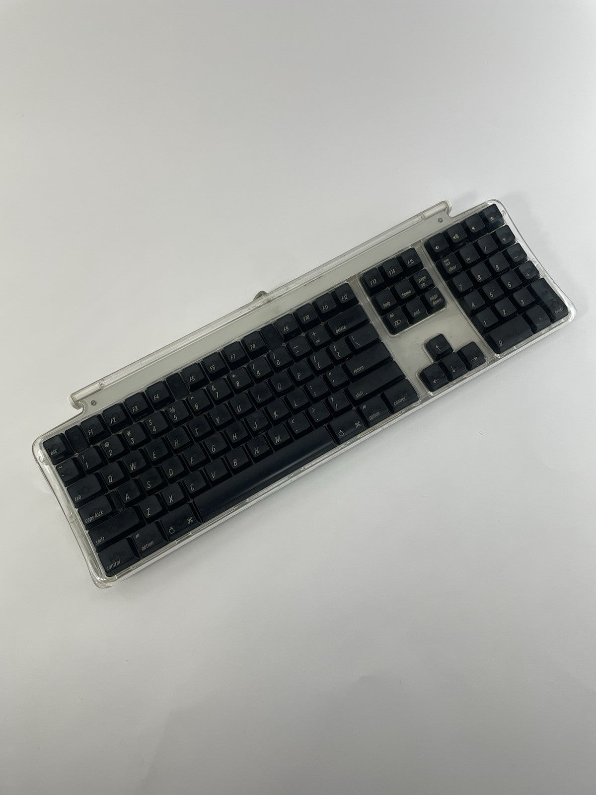 Vintage Apple PRO Keyboard Computer iMac Macintosh M7803 Silver/Clear/Black Keys