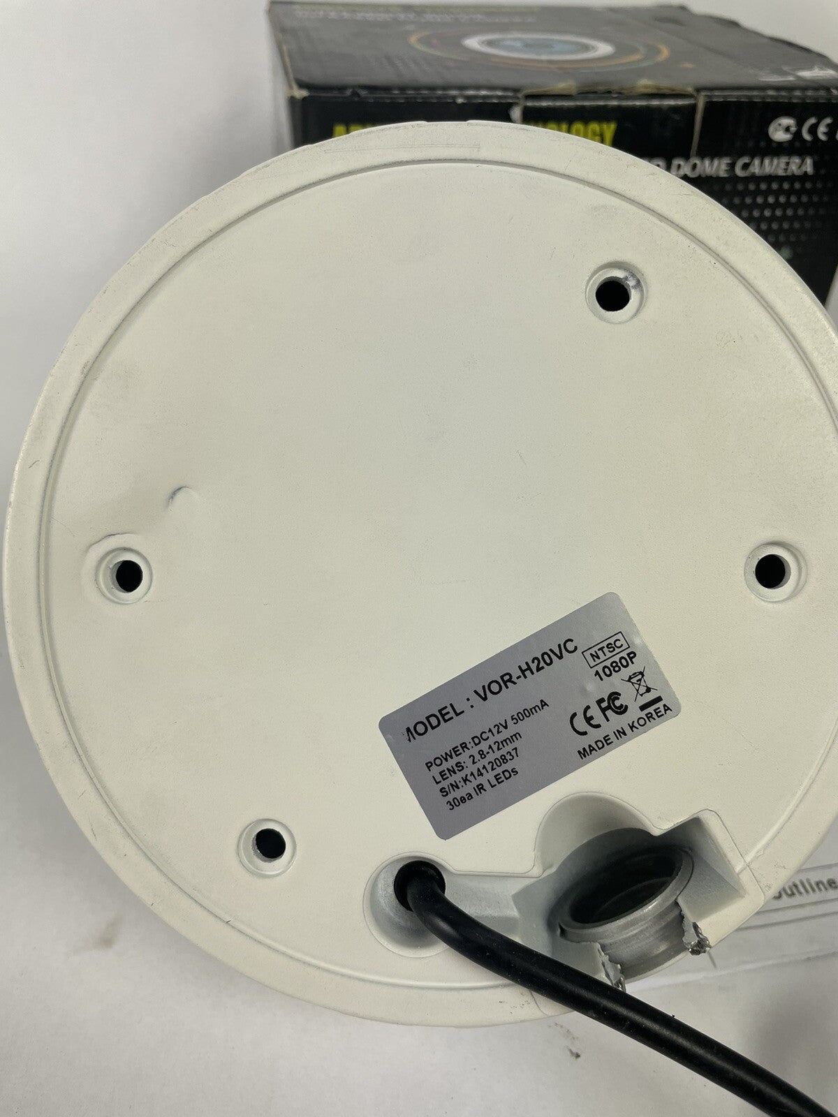 Advanced Technology Video VOR-H20VC Dome Camera Day / Night Vision Infrared