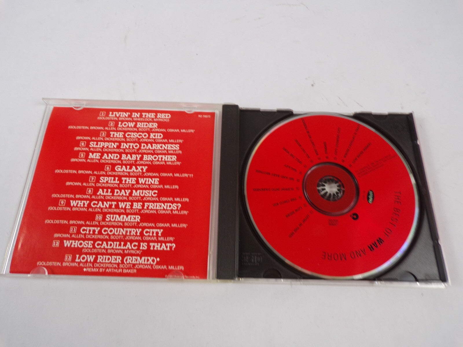 The Best OfWar Lowrider Galaxy Spill The WineGalaxy Why Can't We beFriends CD#61