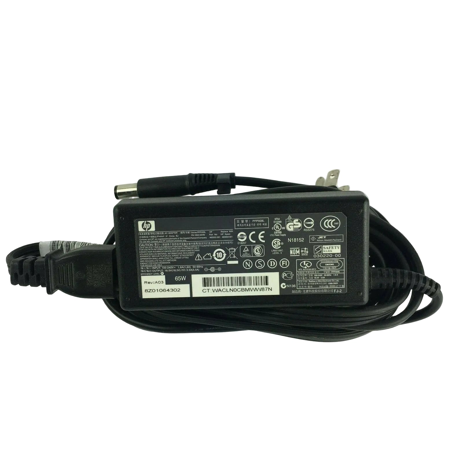 Genuine HP PPP009L PA-1650-02HN Output 18.5V 3.5A Power Supply Adapter A3