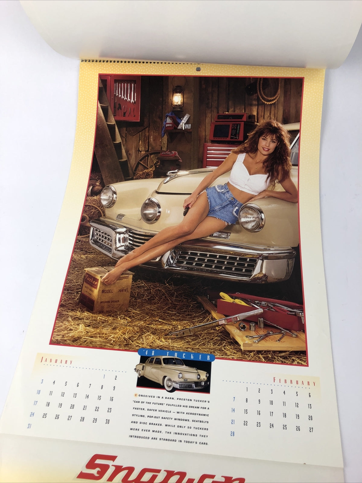 Rare Vintage 1993 SNAP-ON TOOLS Collectors Edition Pinup Girl Swimsuit Calendar