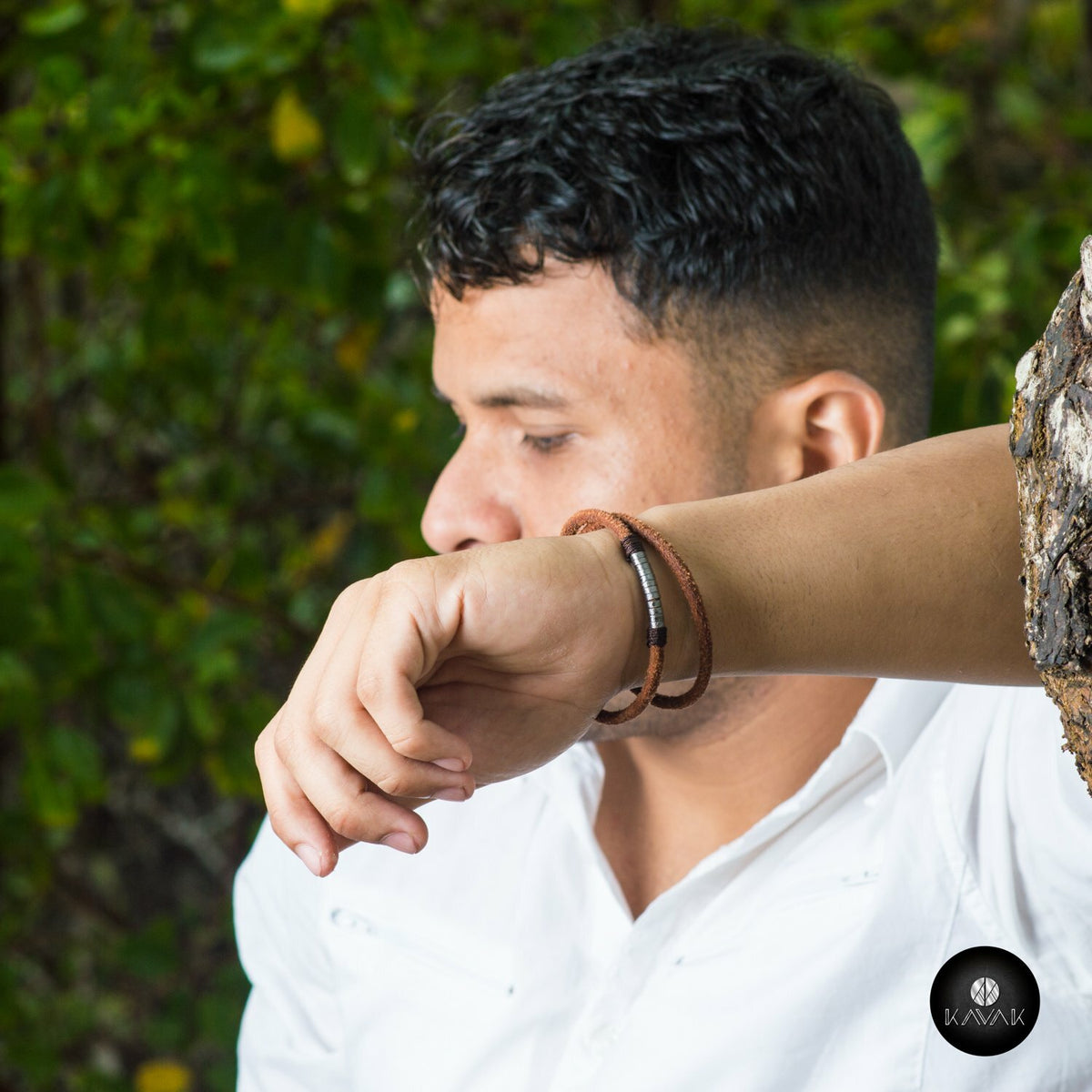 Kavak - Handmade Earthy Leather Adjustable Women's Bracelet