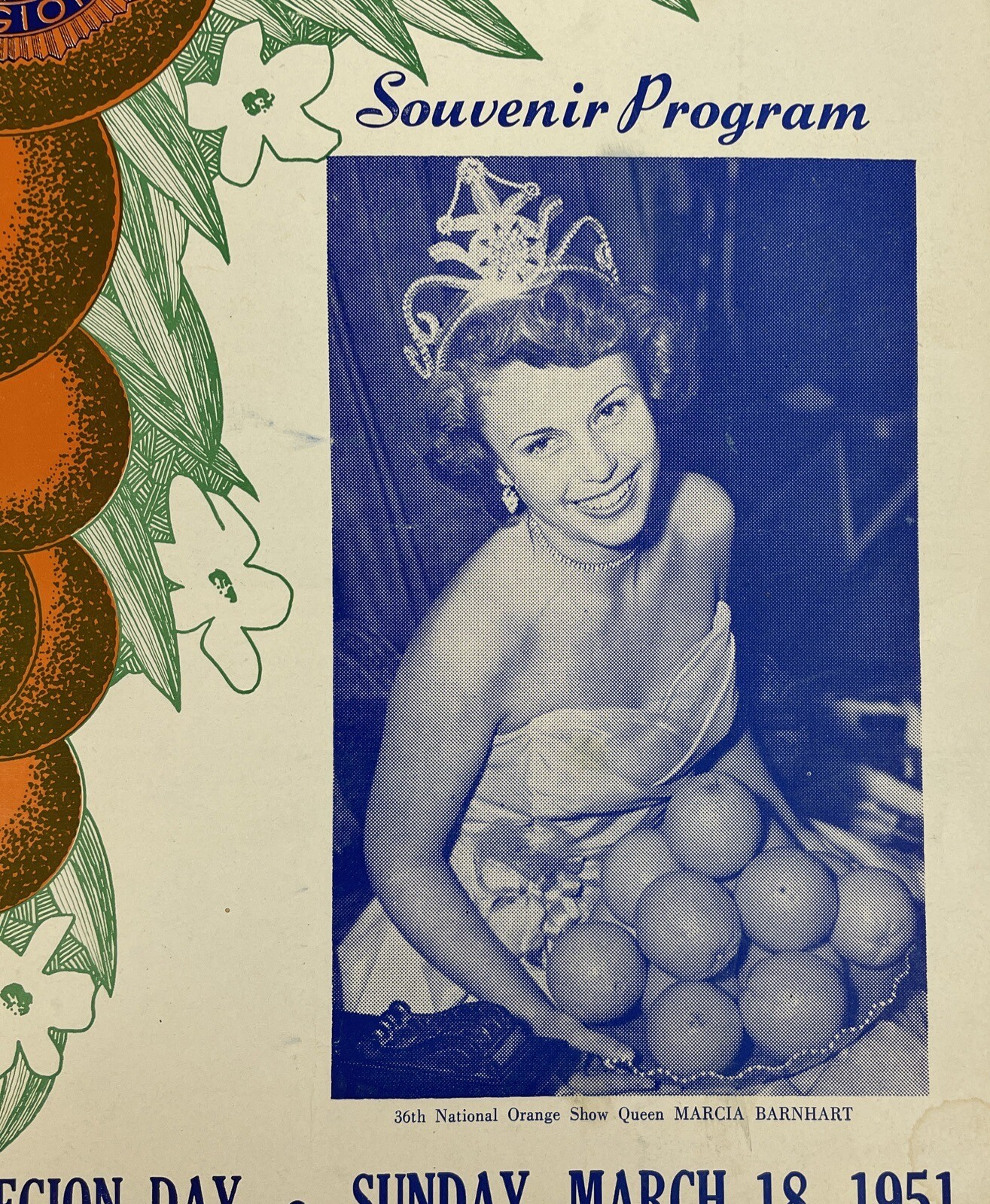 American Legion Souvenir Program 1951 National Orange Show San Bernardino Cali