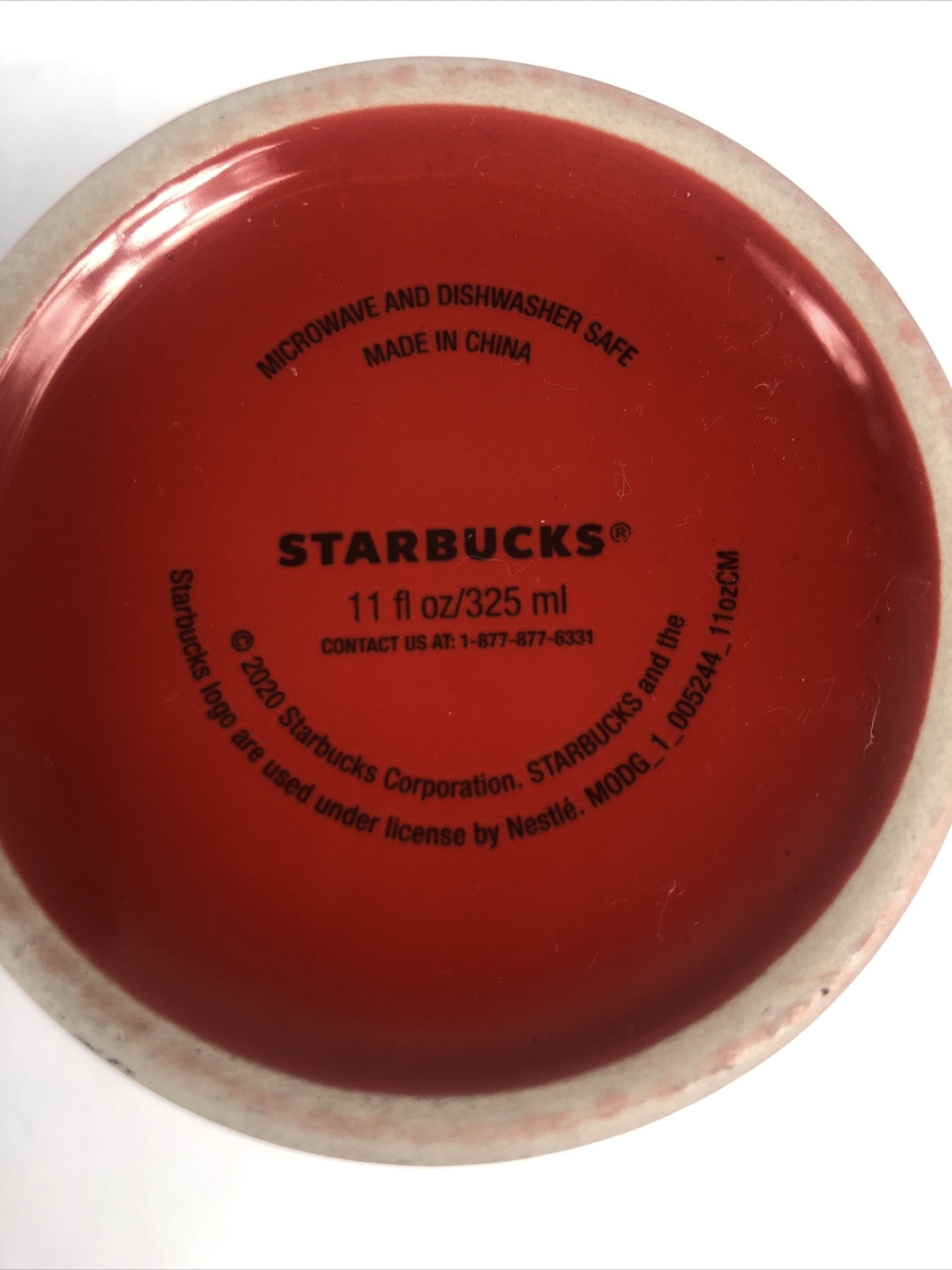 Starbucks Coffee 2020 Holiday Christmas Solid Red 11 oz Ceramic Tall Mug - LOOK