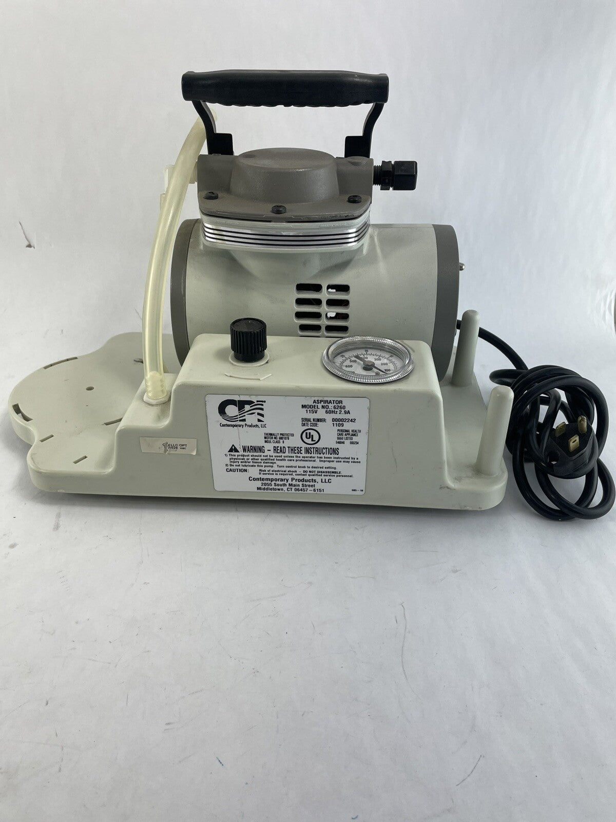 Contemporary Products Aspirator Suction 800CC (1/CS) Unit Model 6260