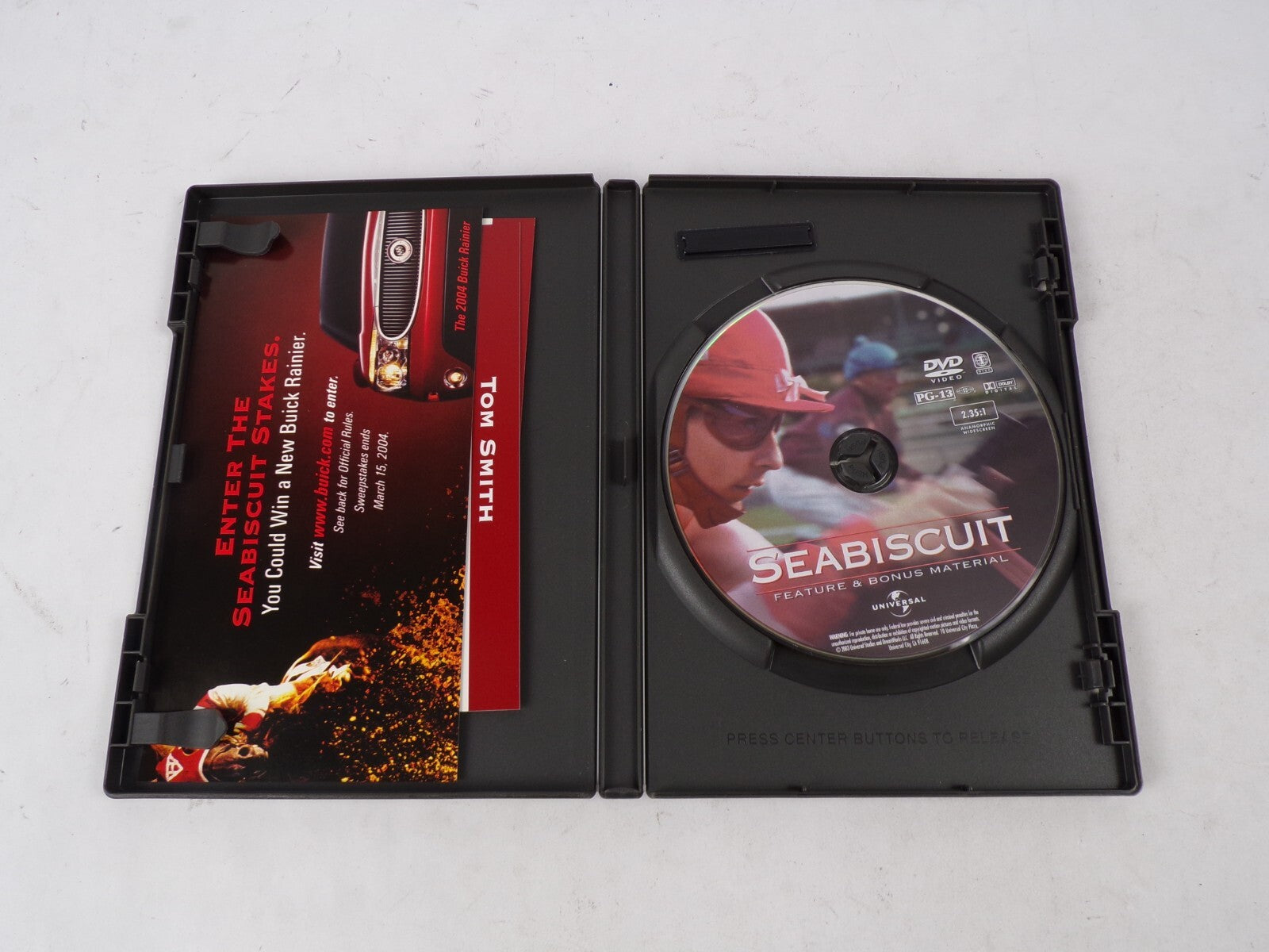 Seabiscuit Tobey Maguire Jeff Bridges Chris Cooper Randy Newman DVD Movies