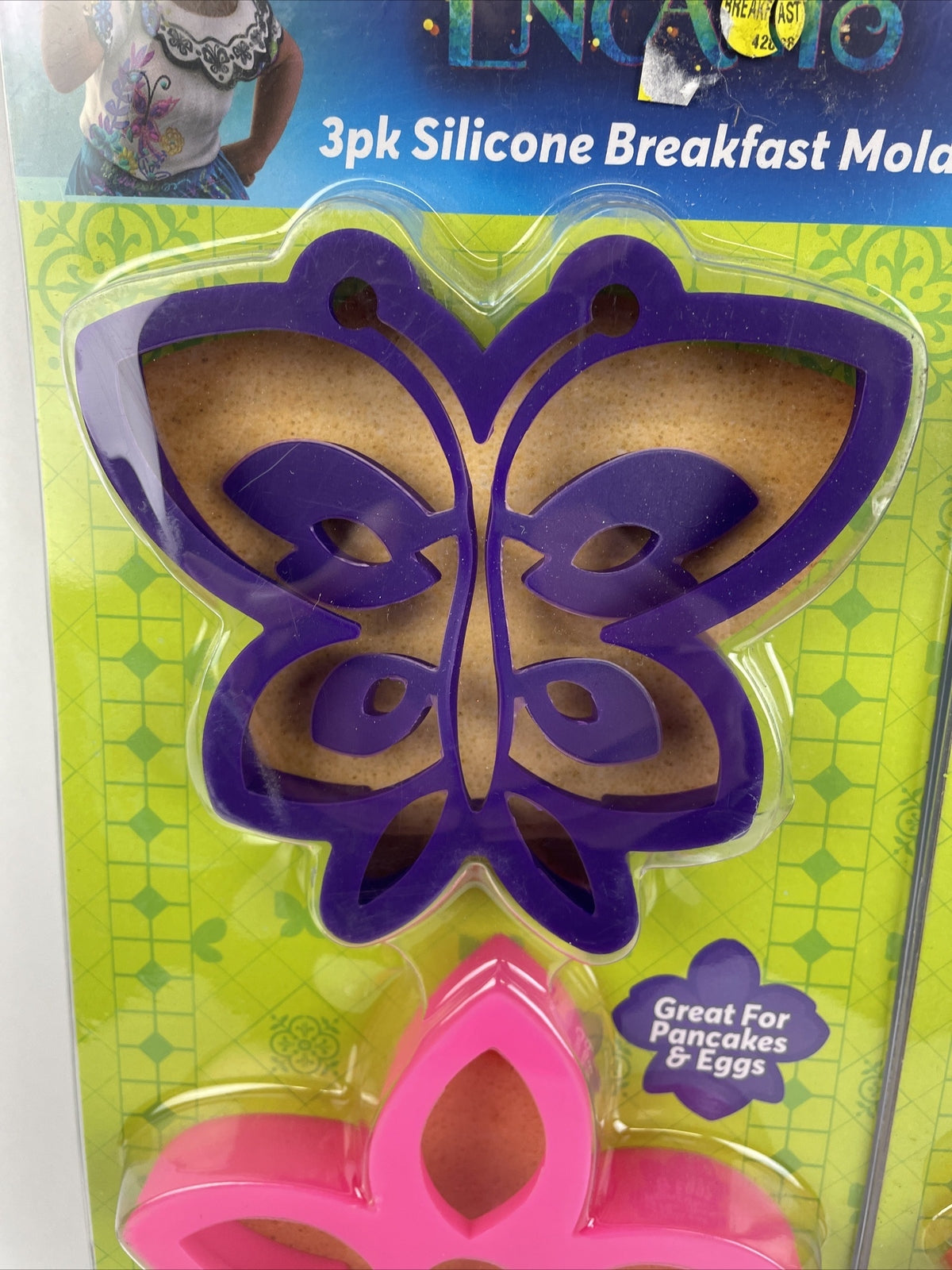 Lot of 2 x New Walt Disney Encanto 3pk Silicone Breakfast Molds - Eggs Pancakes