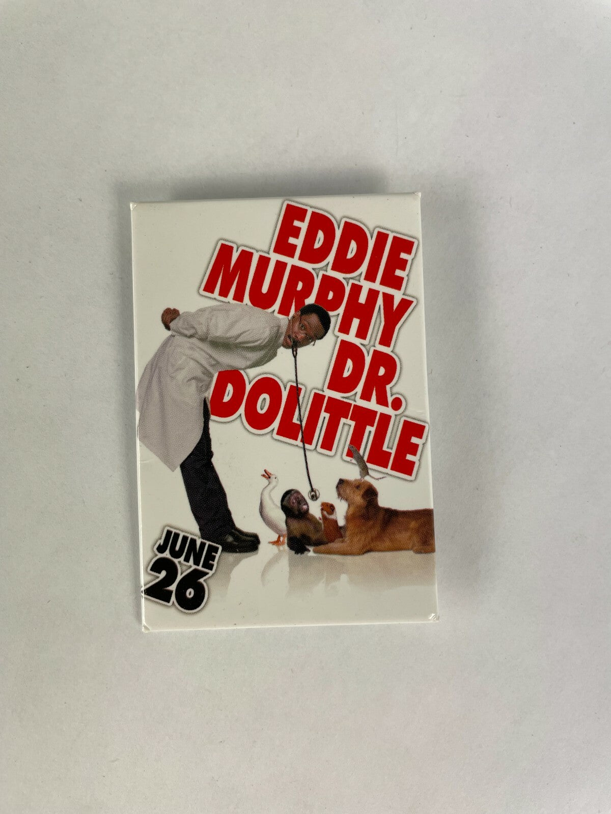 Twentieth Eddie Murphy DR.Dolittle Movie Film Button Fast Shipping Must See