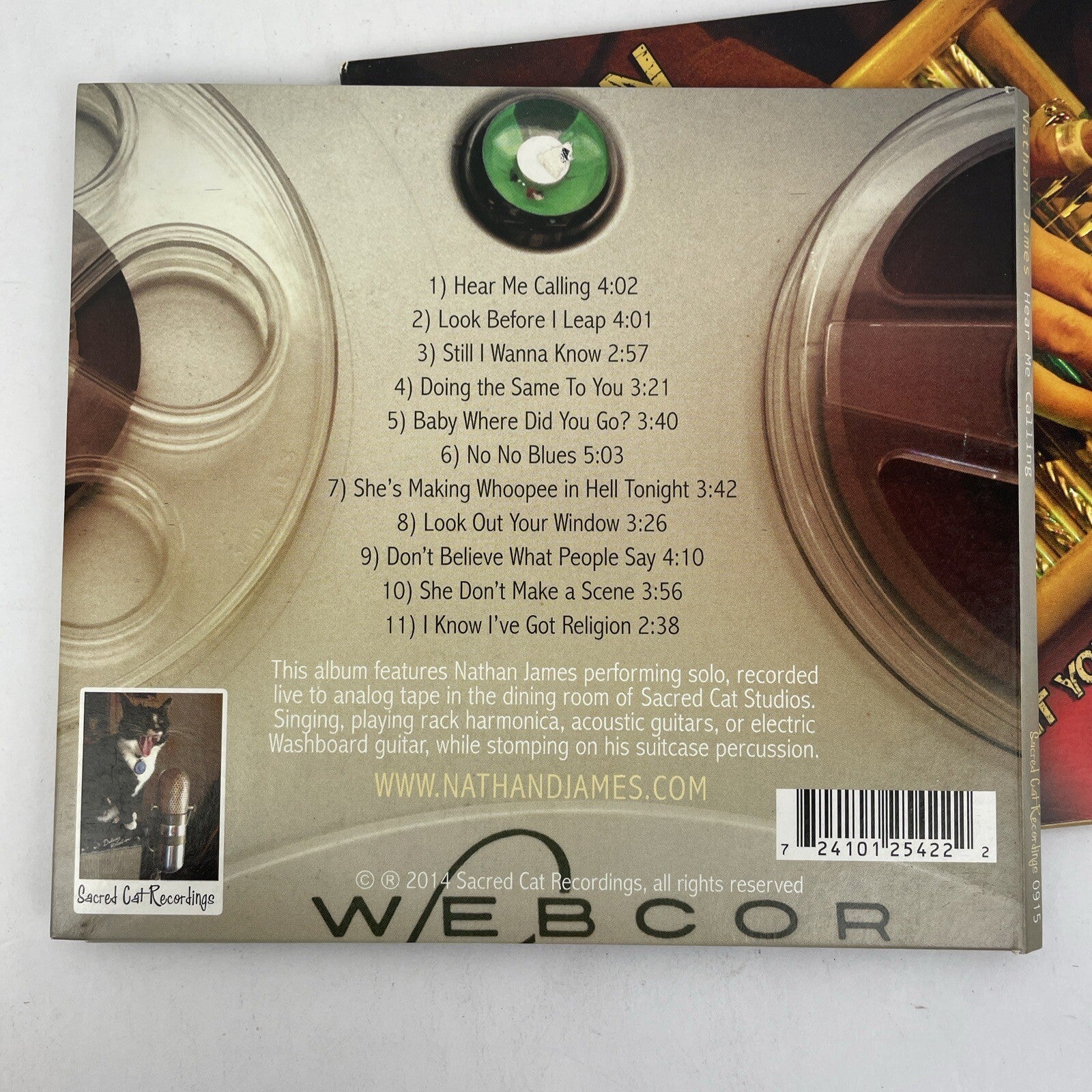 2 x Nathan James - Hear Me Calling & what You Make of It - Digital Audio CD - JK