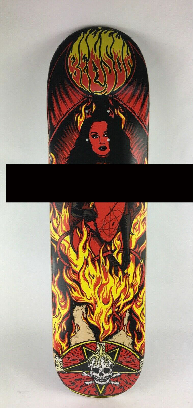 Benson Red Devil Women Pro deck - Death Skateboards 9" x 33 with grip