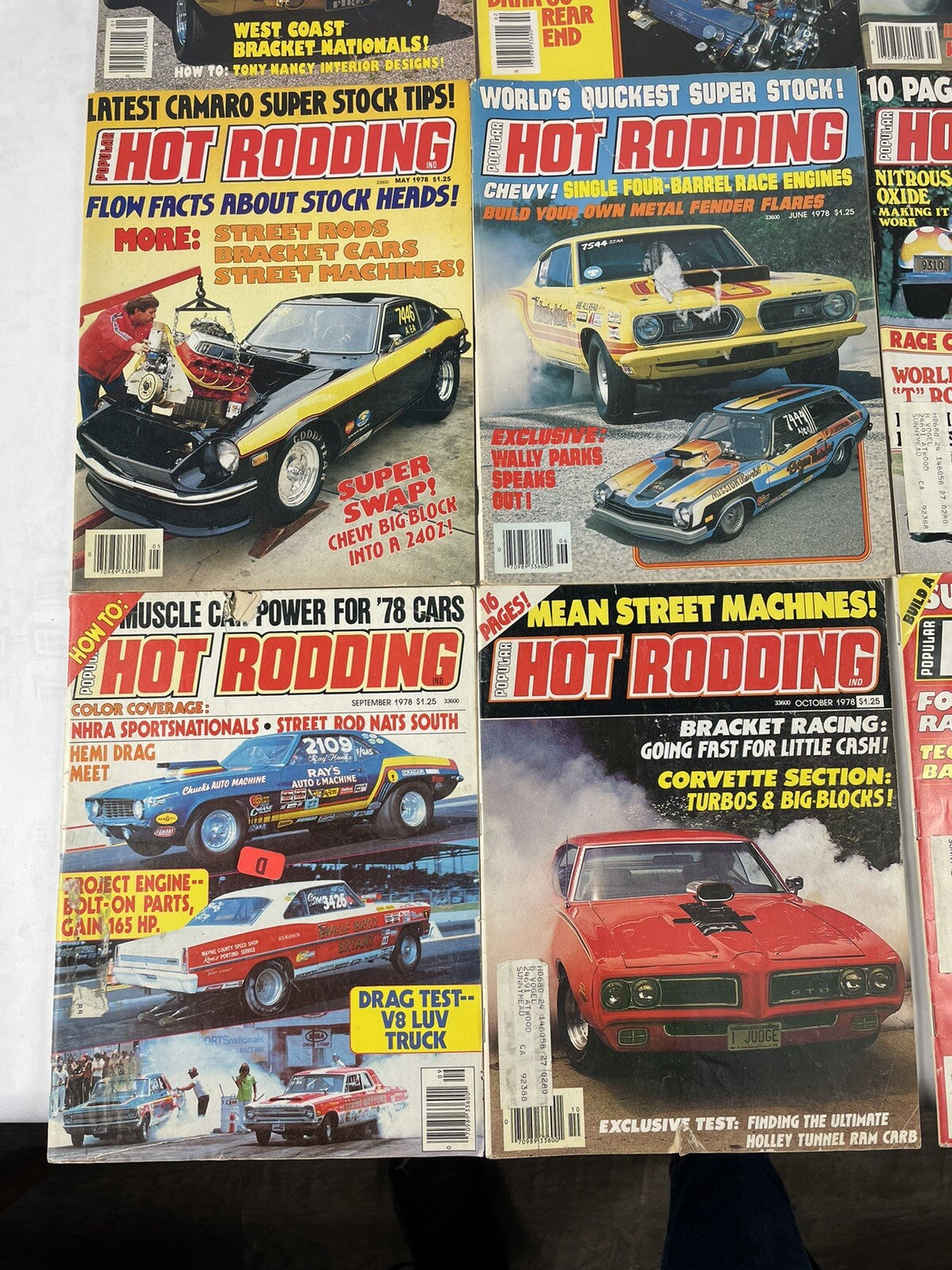 Lot of 12: Hot Rodding MAGAZINES Complete Full Set 12 issues Jan to Dec 1978