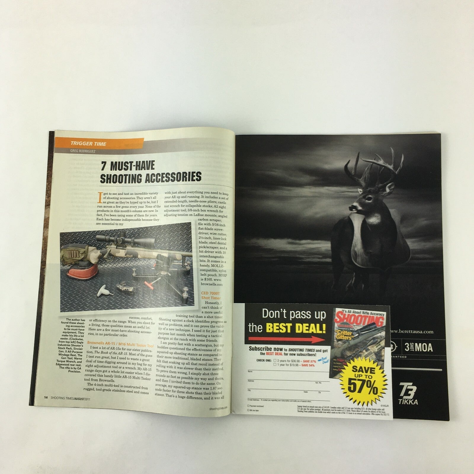 Shooting Times Magazine Special Rifle Issue Triple Threat .50 Cal. Clout .308