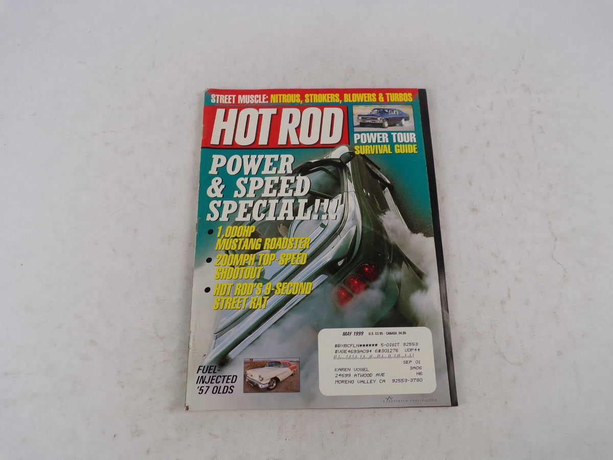May 1999 Hot Rod Power & Speed Special!! 1,000HP Mustang Roadster 200MPH Top-Spe