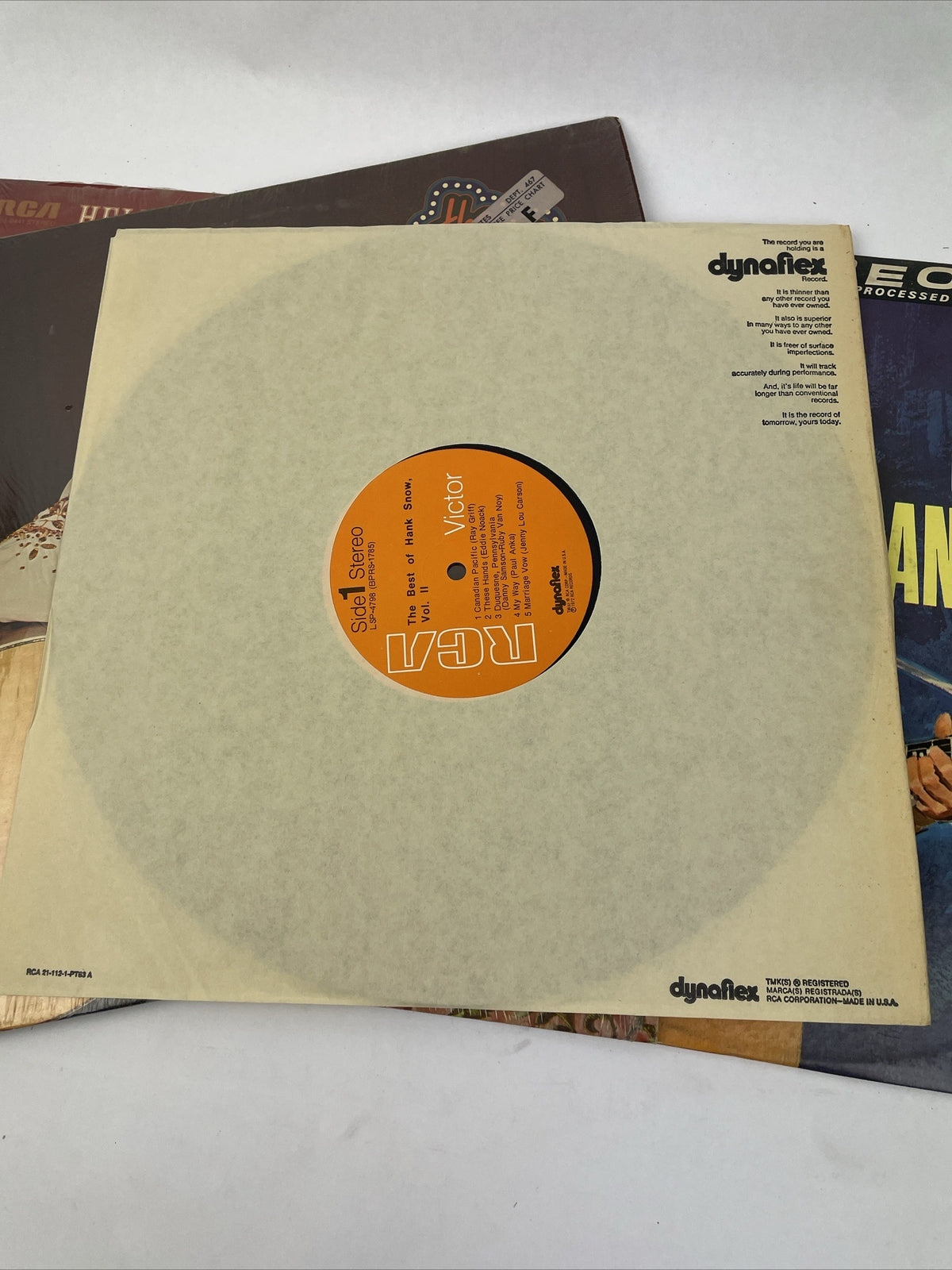 3 x HANK SNOW - THE ONE AND ONLY - HELLO LOVE - The Best Of H.S. LP Vinyl Record